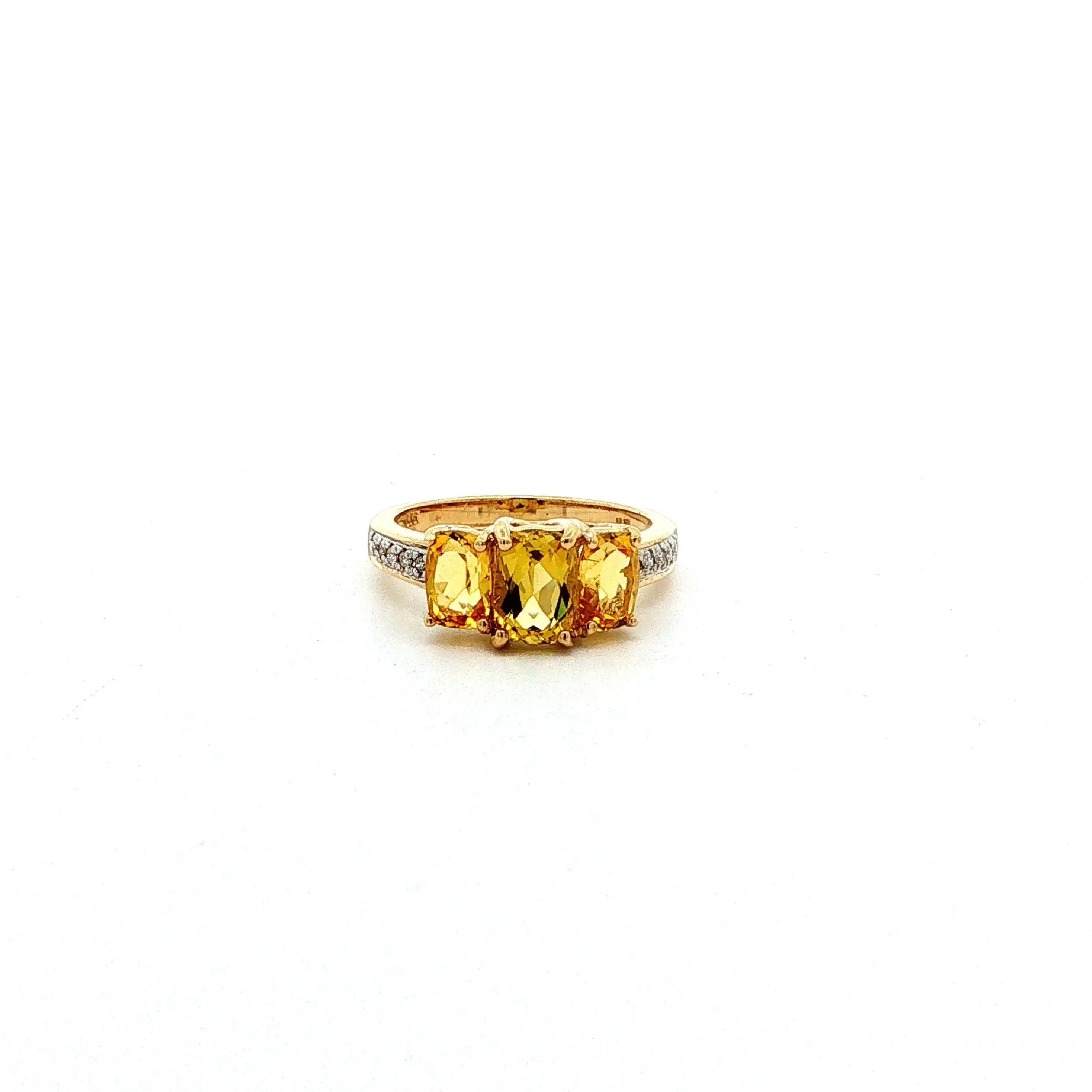 Ring Gelbgold JLO mit Citrinen & Brillanten
