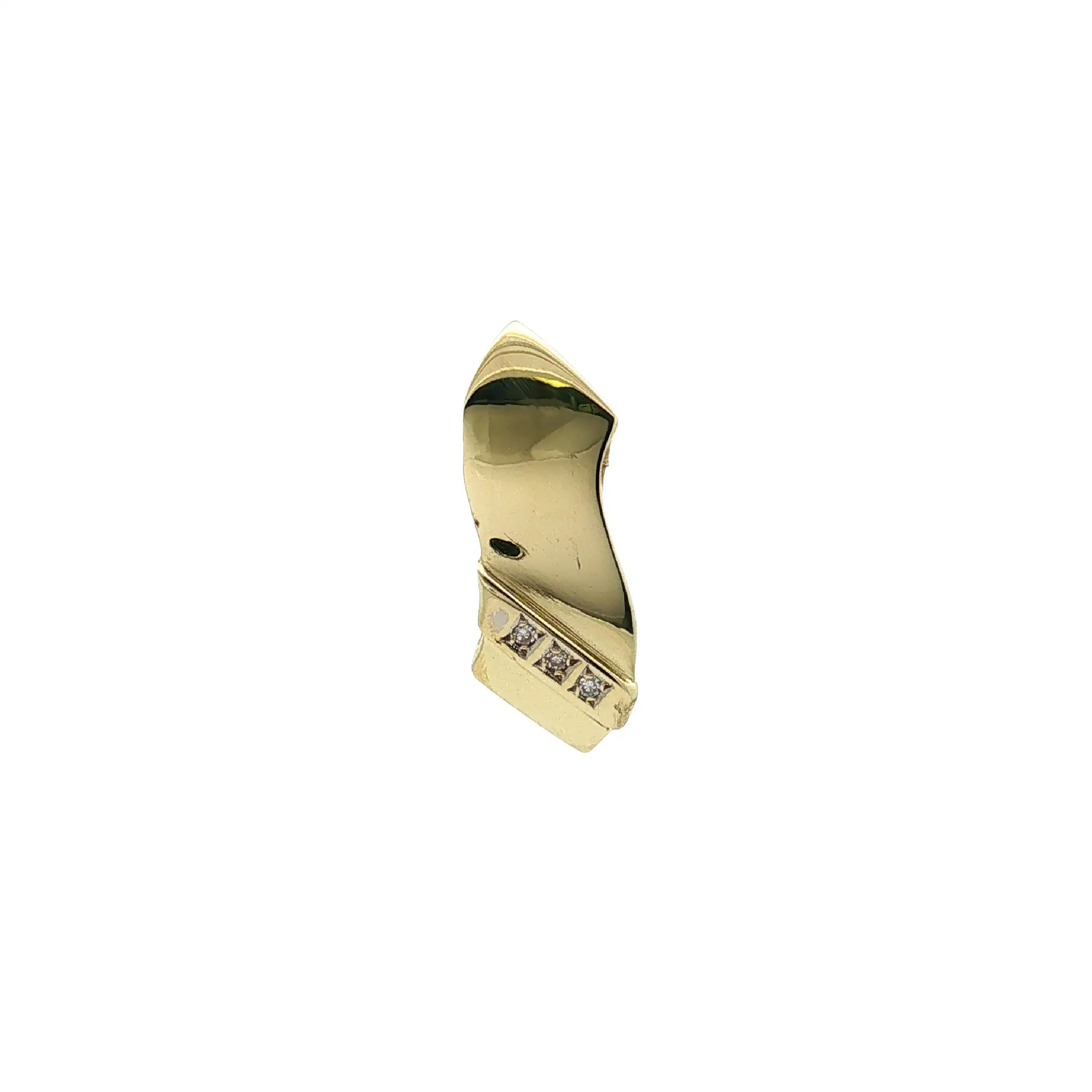 Anhänger Bicolor mit Brillanten, gravuert mit 0,03ct