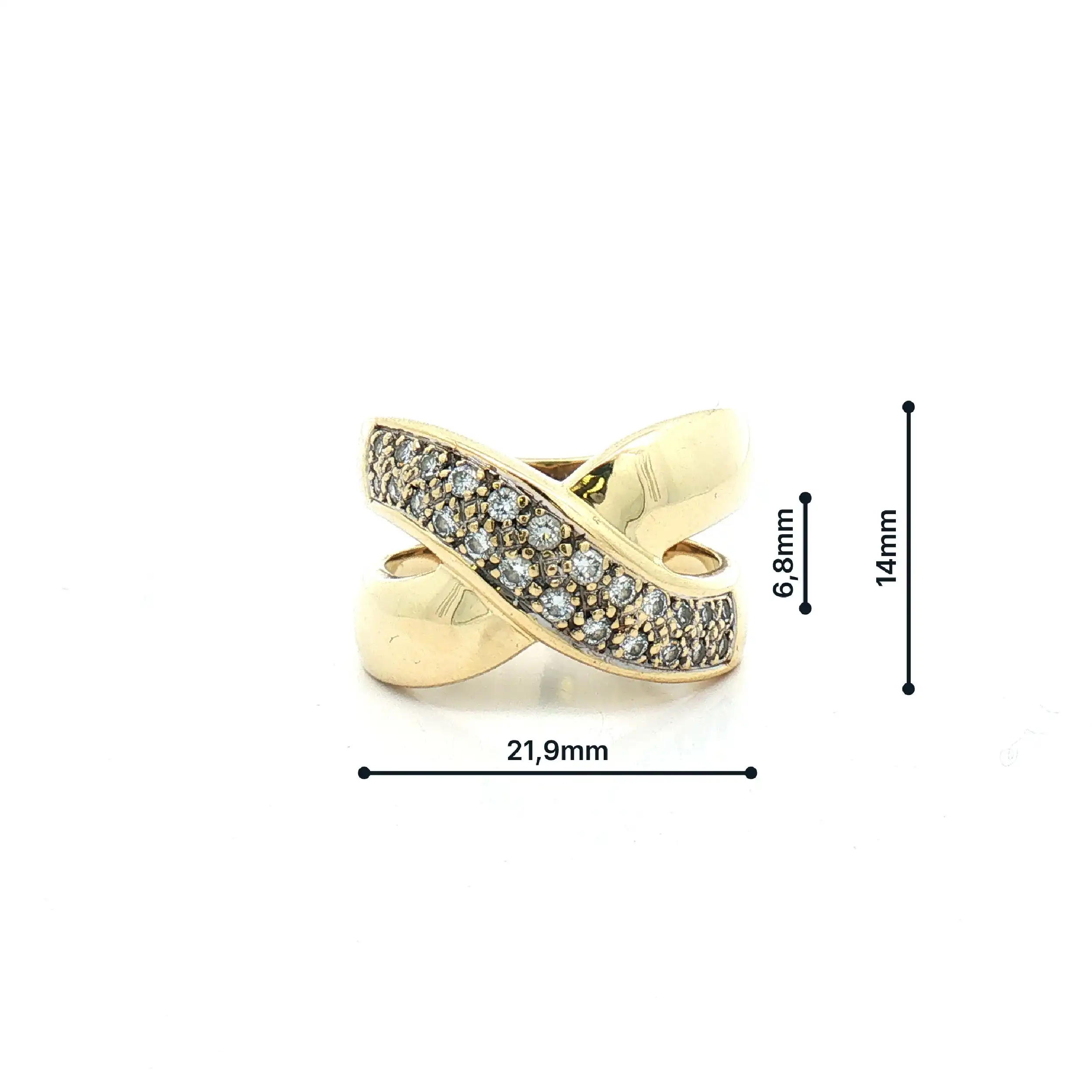 Ring Gelbgold mit Brillanten Ring Gelbgold mit Brillanten