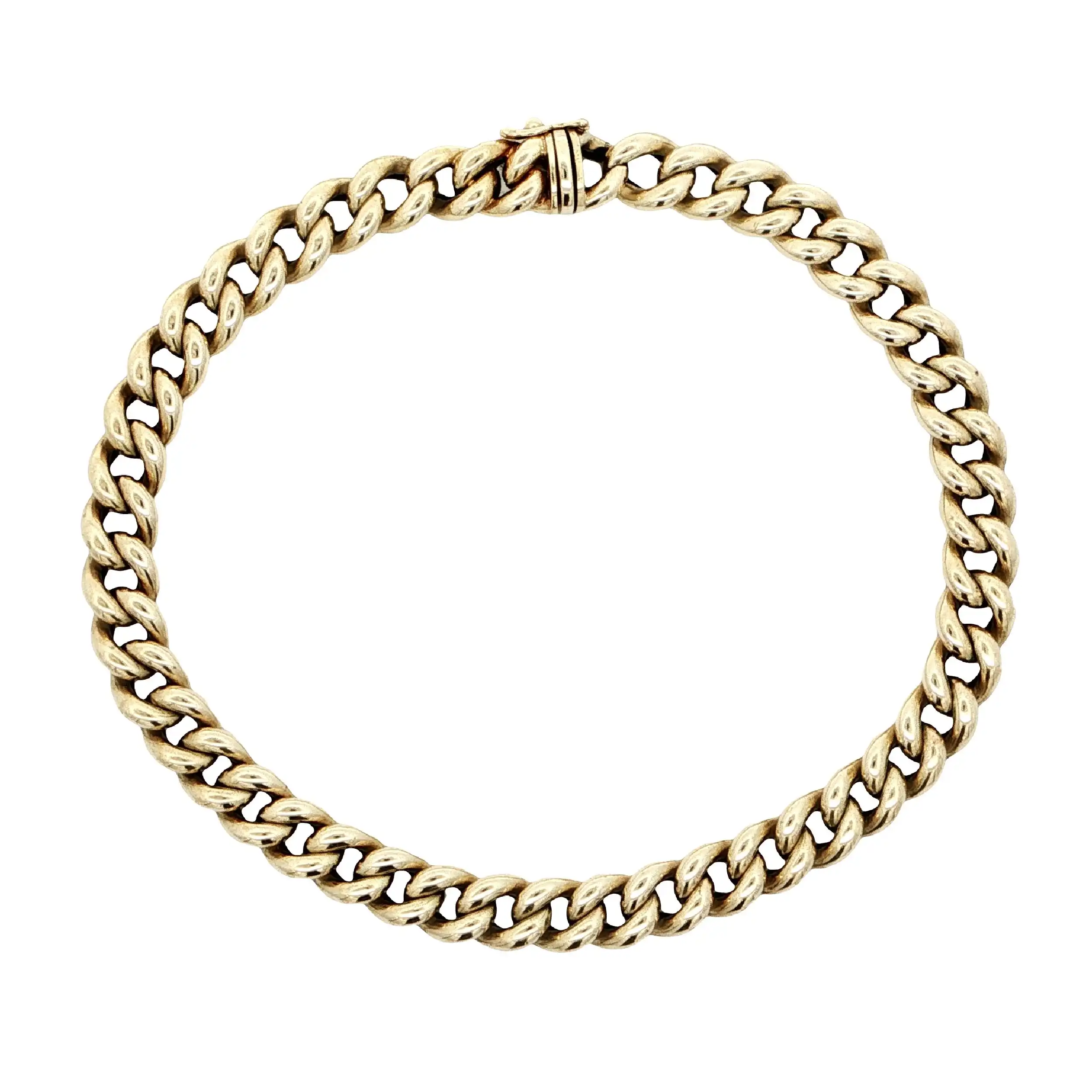 Panzerarmband Gelbgold hohl