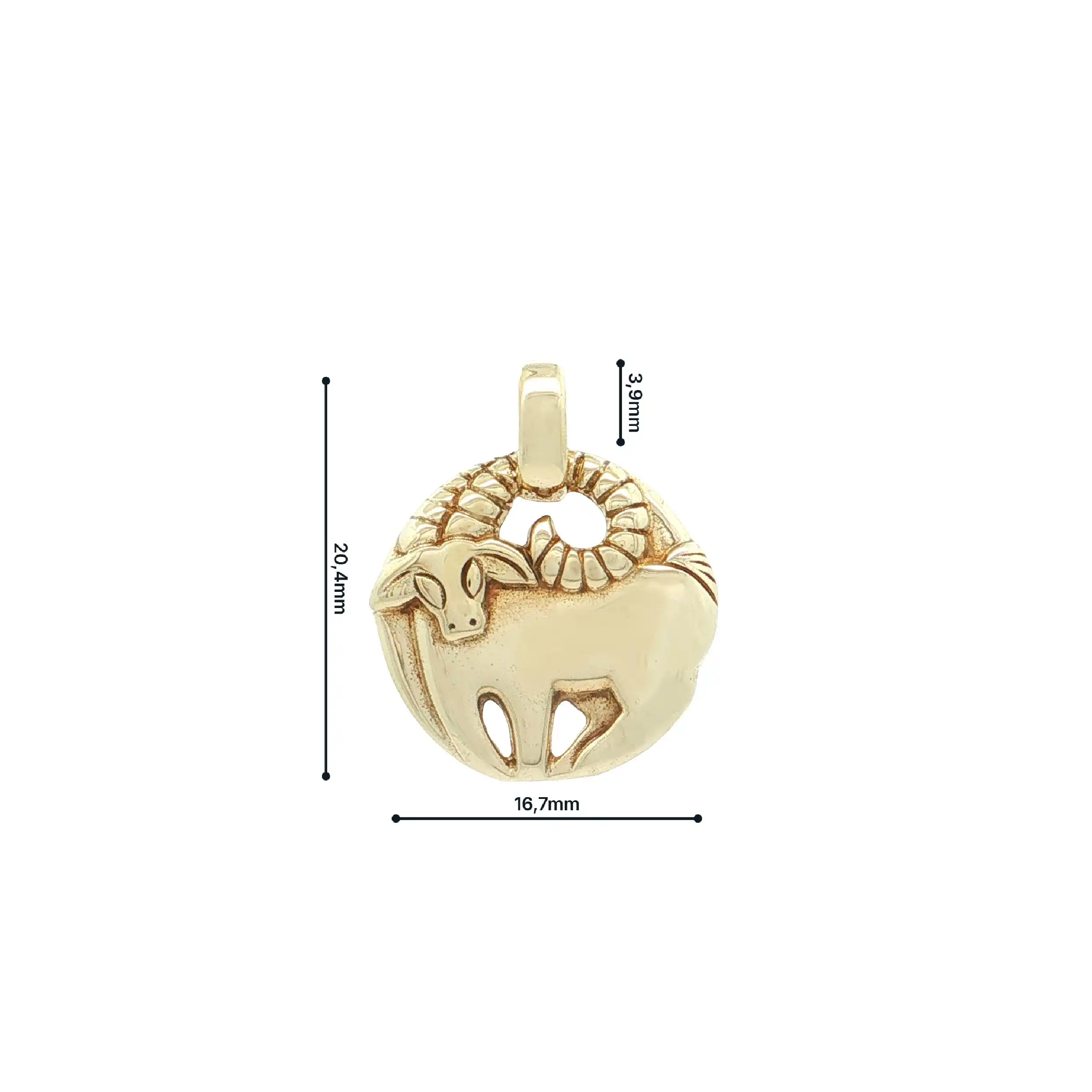 Anhänger Gelbgold "Steinbock"