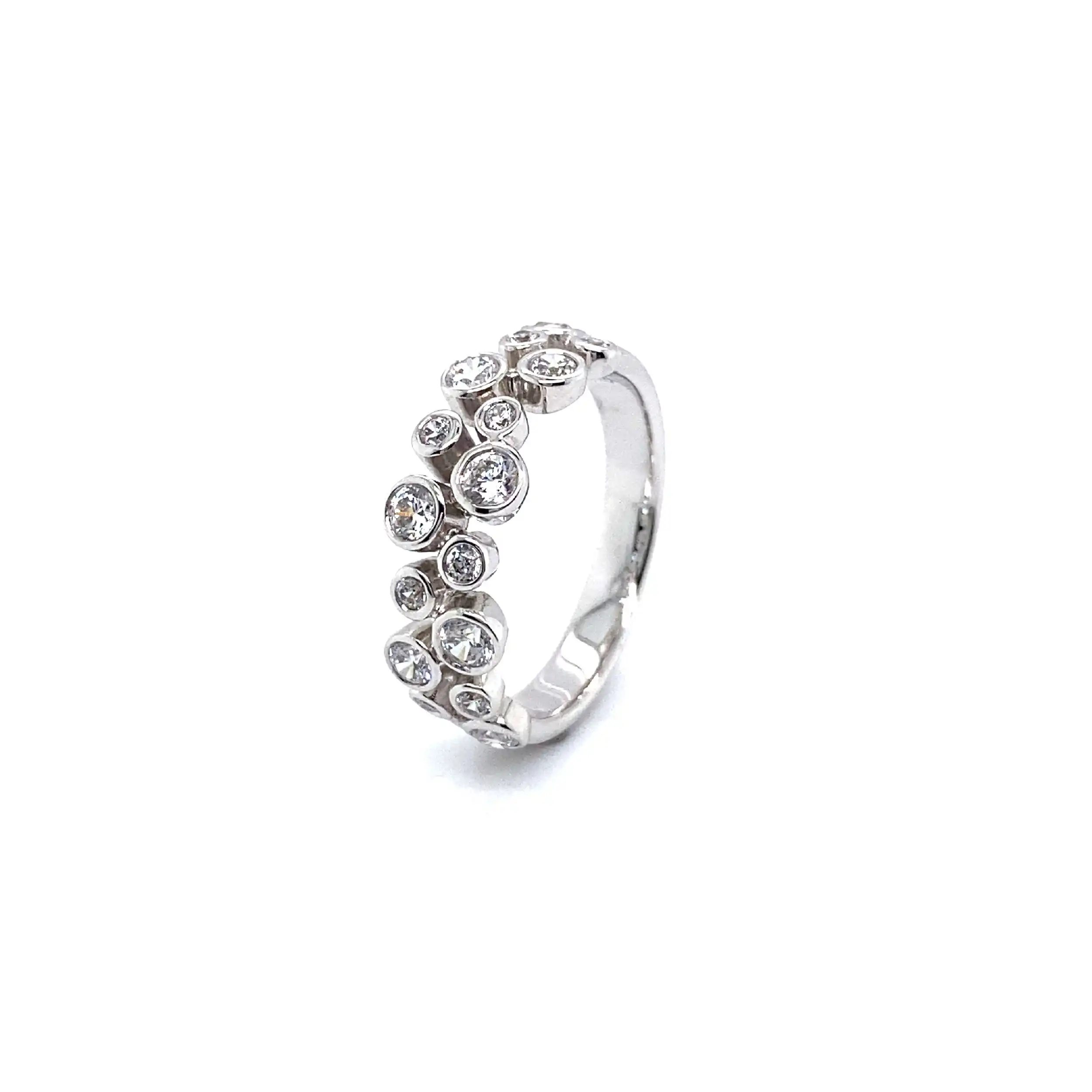 Ring Weissgold mit Zirkonia Ring Weissgold mit Zirkonia