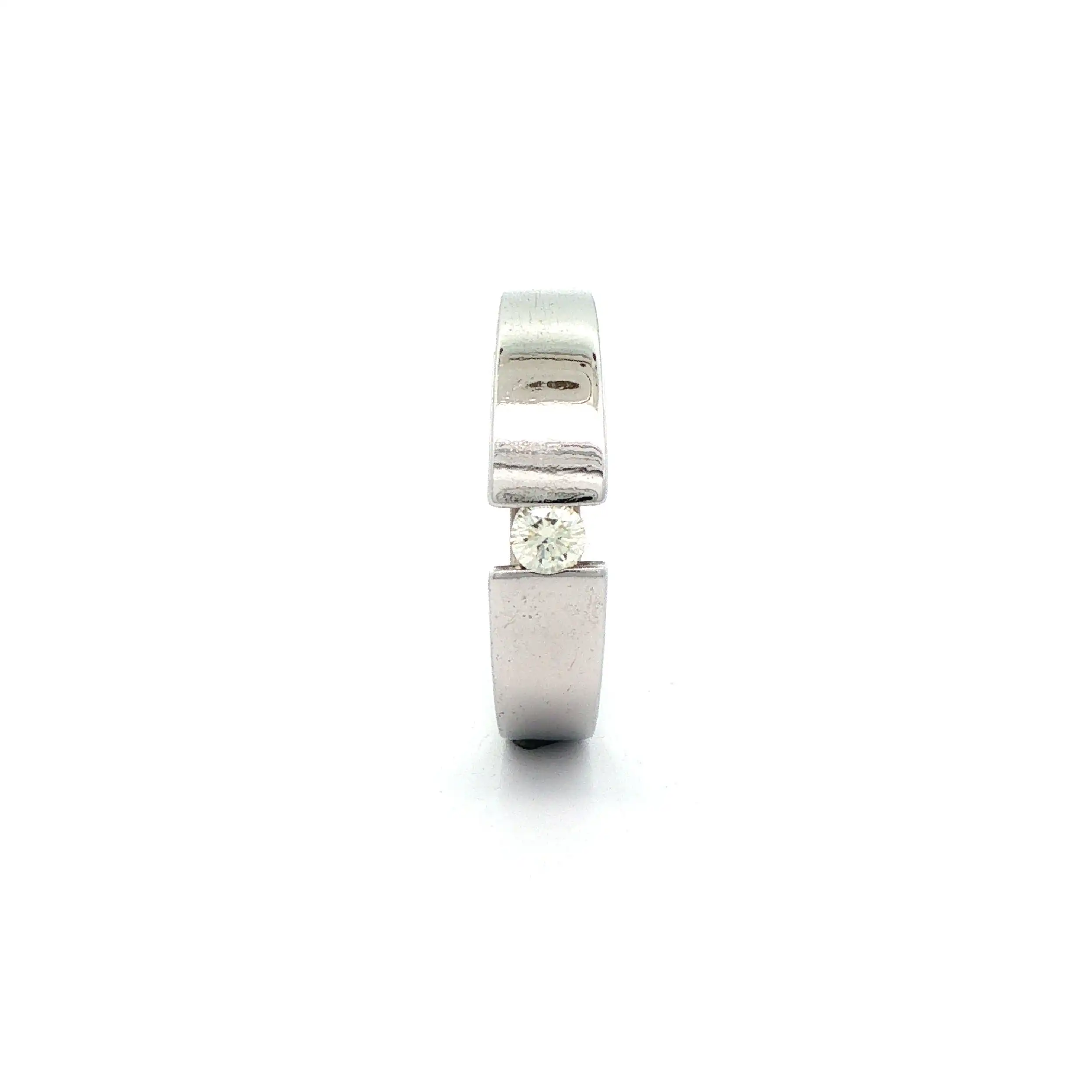 Ring Weißgold mit Brillant Ring Weißgold mit Brillant