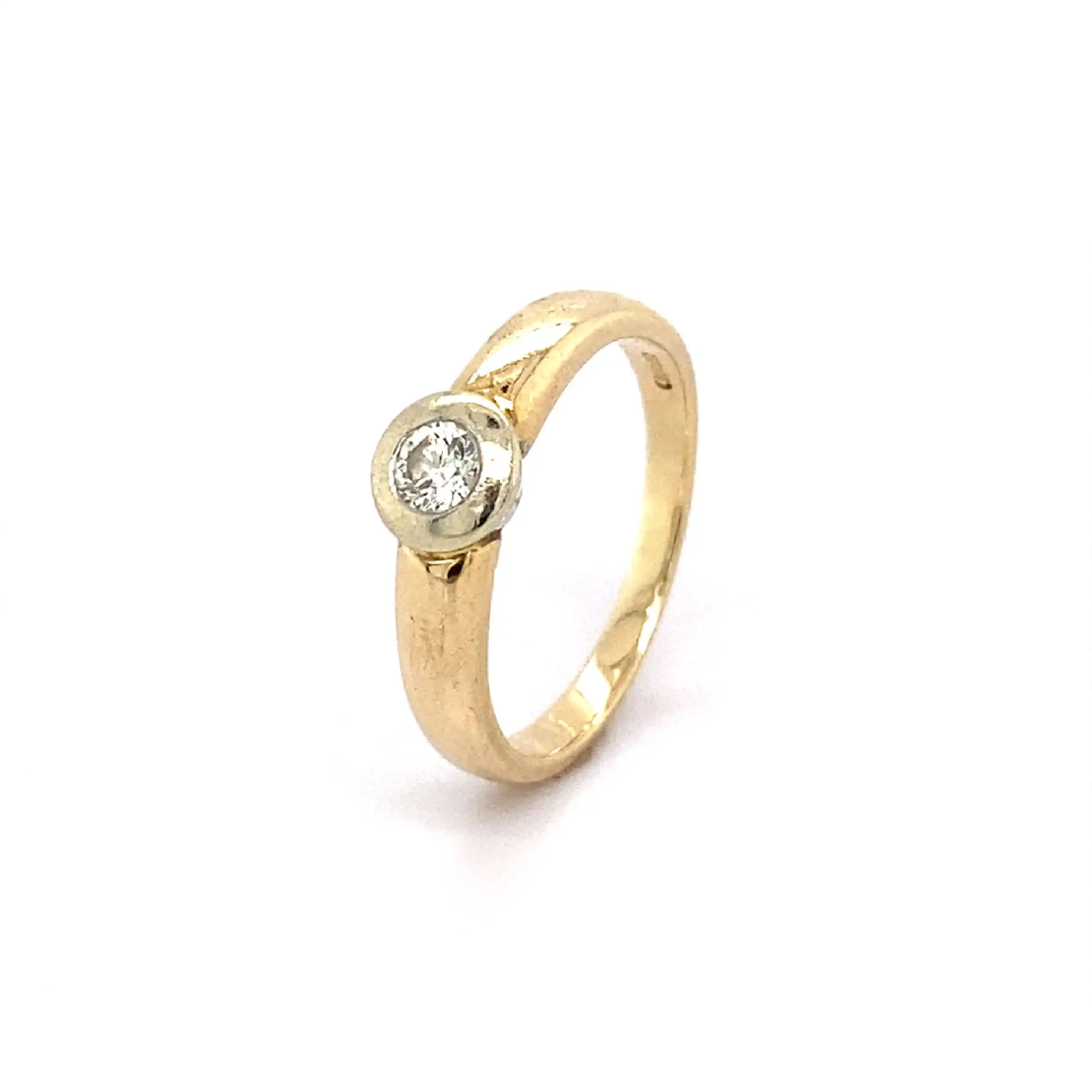 Ring Bicolor mit Brillant Ring Bicolor mit Brillant