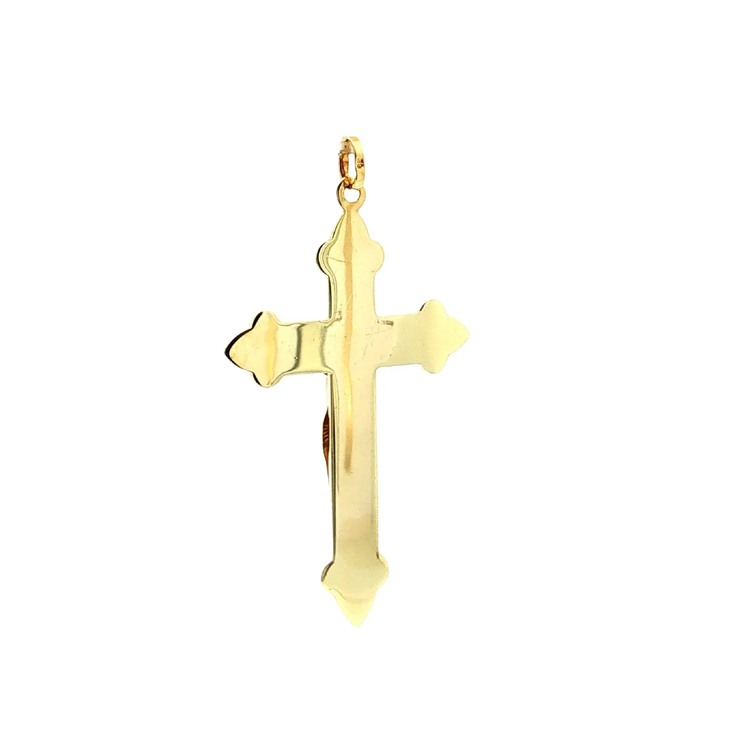 Kreuzanhänger Gelbgold