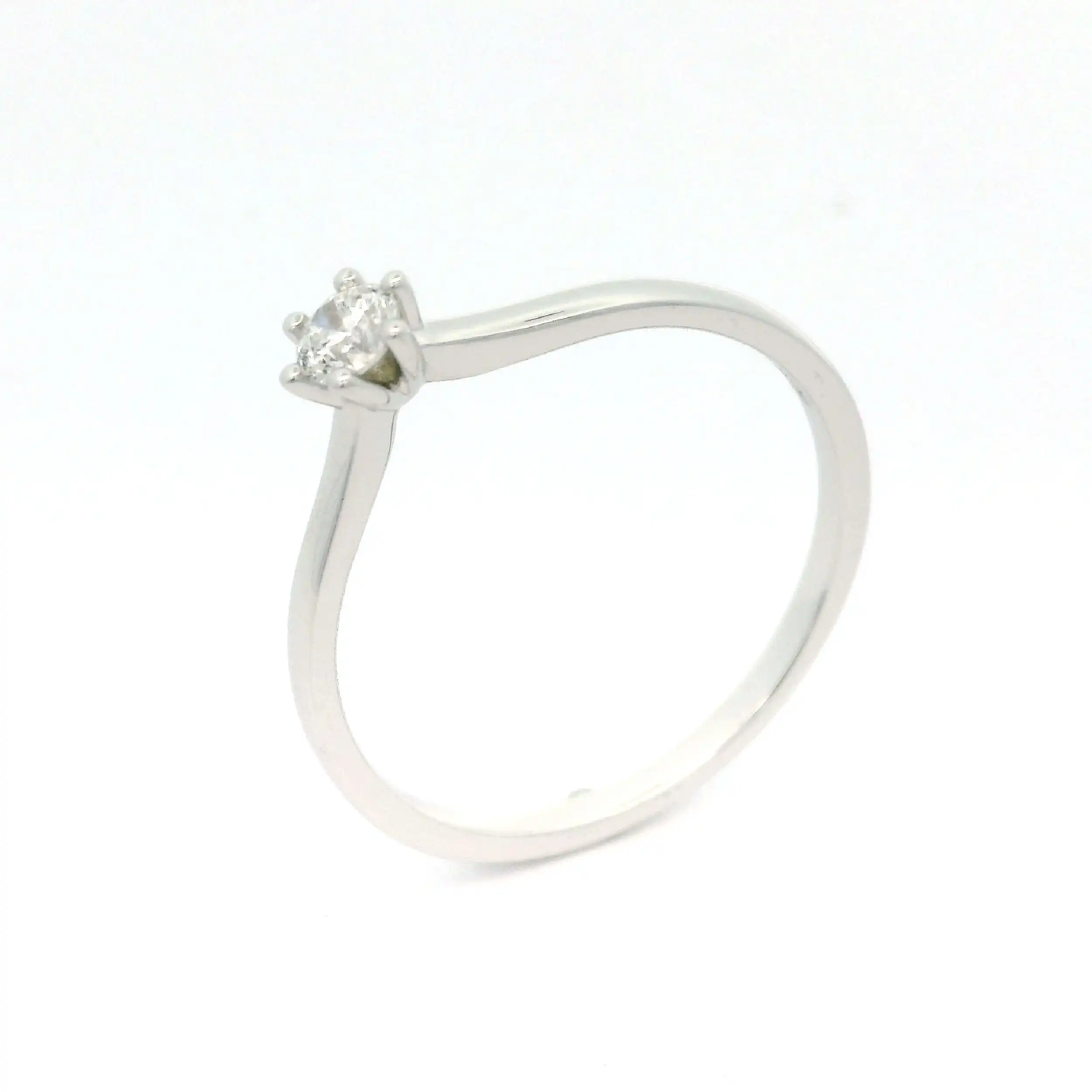 Solitärring Weißgold mit Brillant