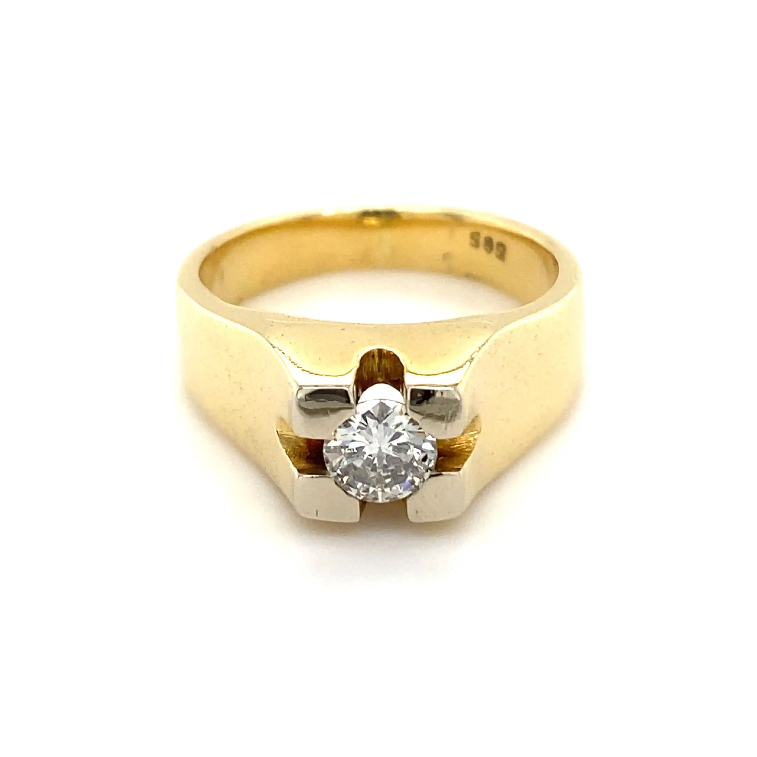 Ring Gelbgold mit Brillant Ring Gelbgold mit Brillant