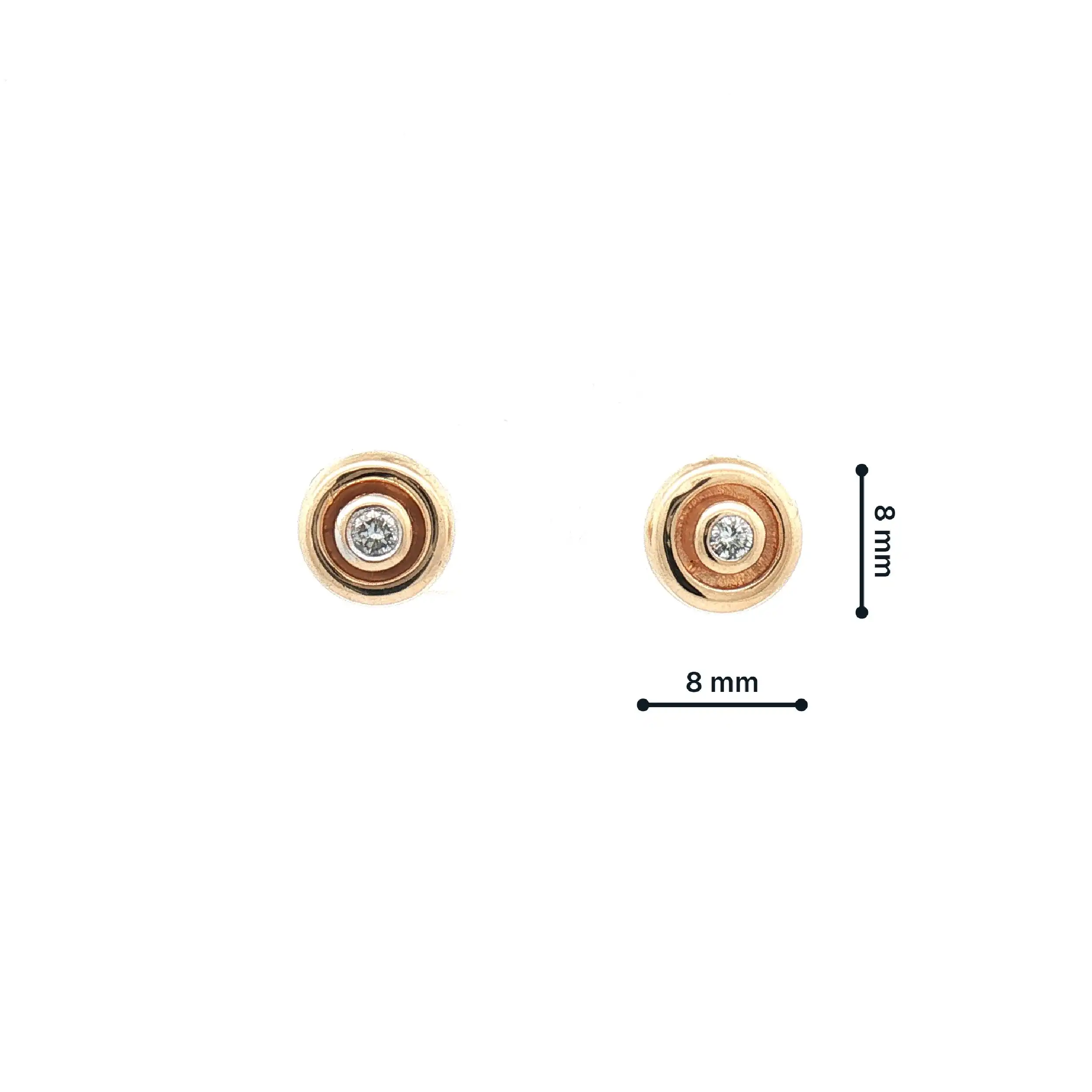 Ohrstecker Gelbgold mit Brillant
