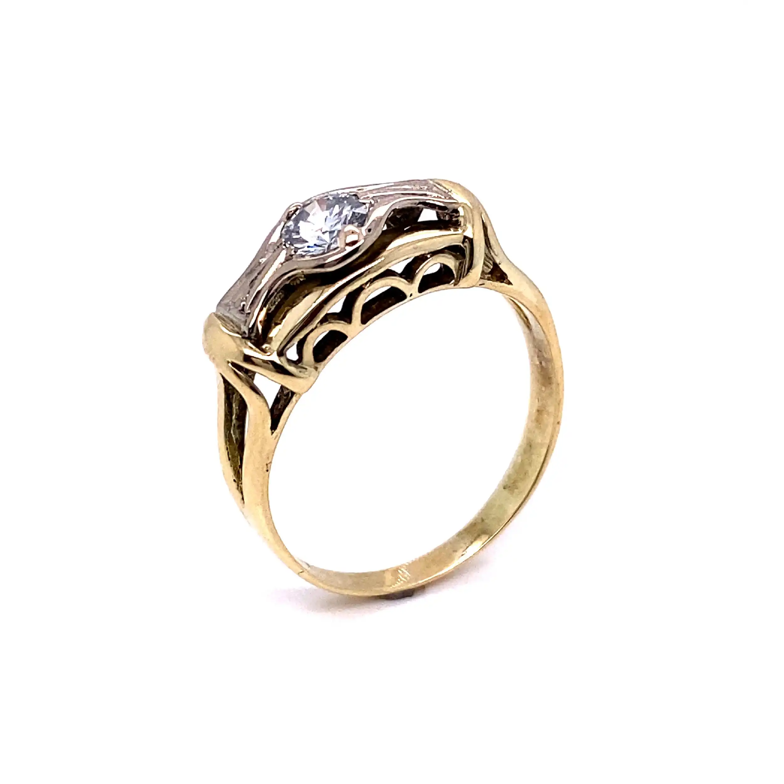 Ring Gelbgold mit Solitär Brillant Ring Gelbgold mit Solitär Brillant