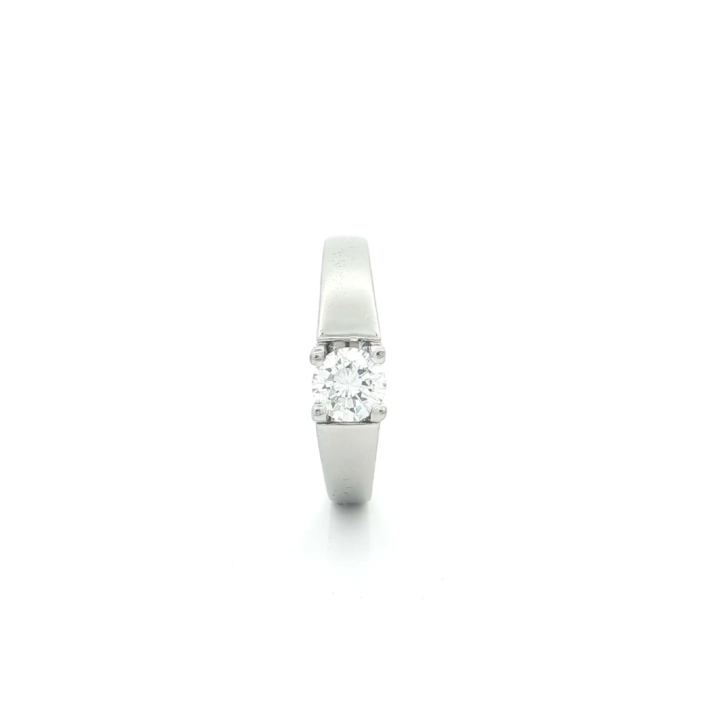 Ring Weißgold mit Brillant Ring Weißgold mit Brillant