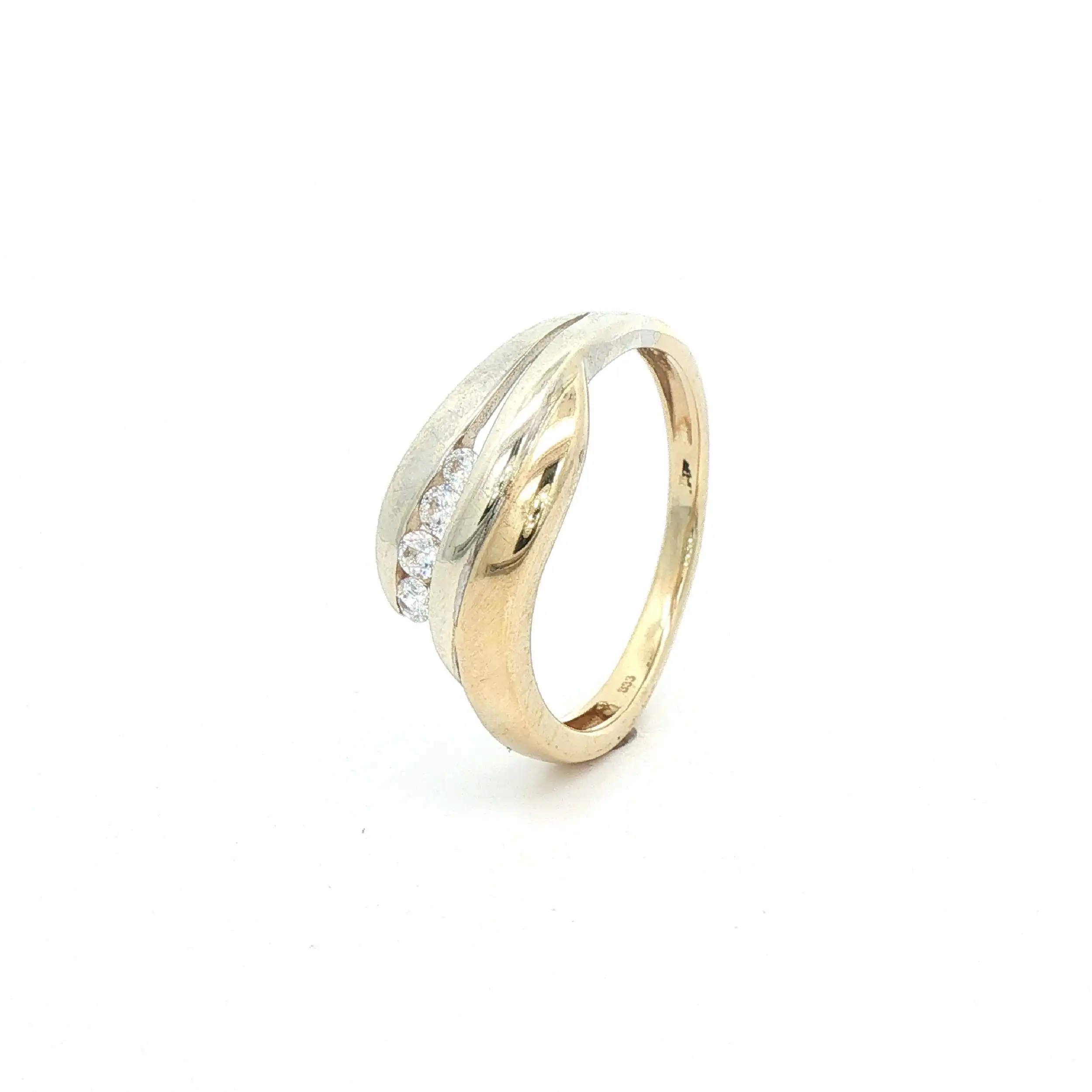 Ring Bicolor mit Zirkonia