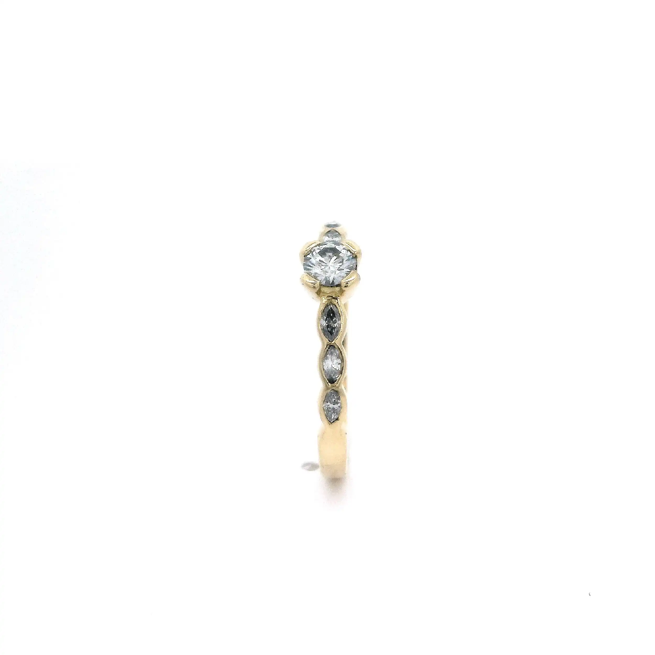 Ring Gelbgold Wempe mit Brillanten und Diamanten