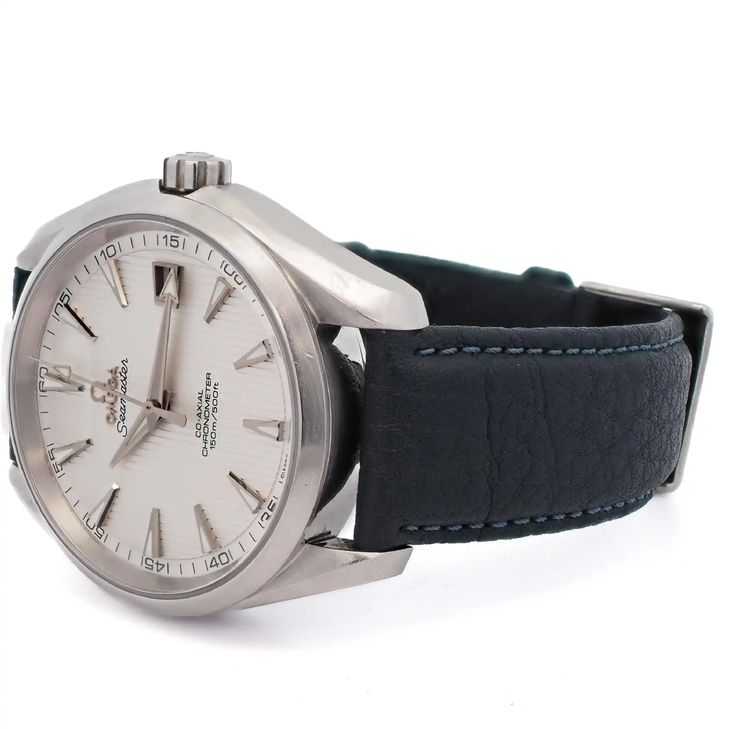 Herrenuhr Omega Seamaster Aqua Terra Co Axial an Lederband Herrenuhr Omega Seamaster Aqua Terra Co Axial an Lederband