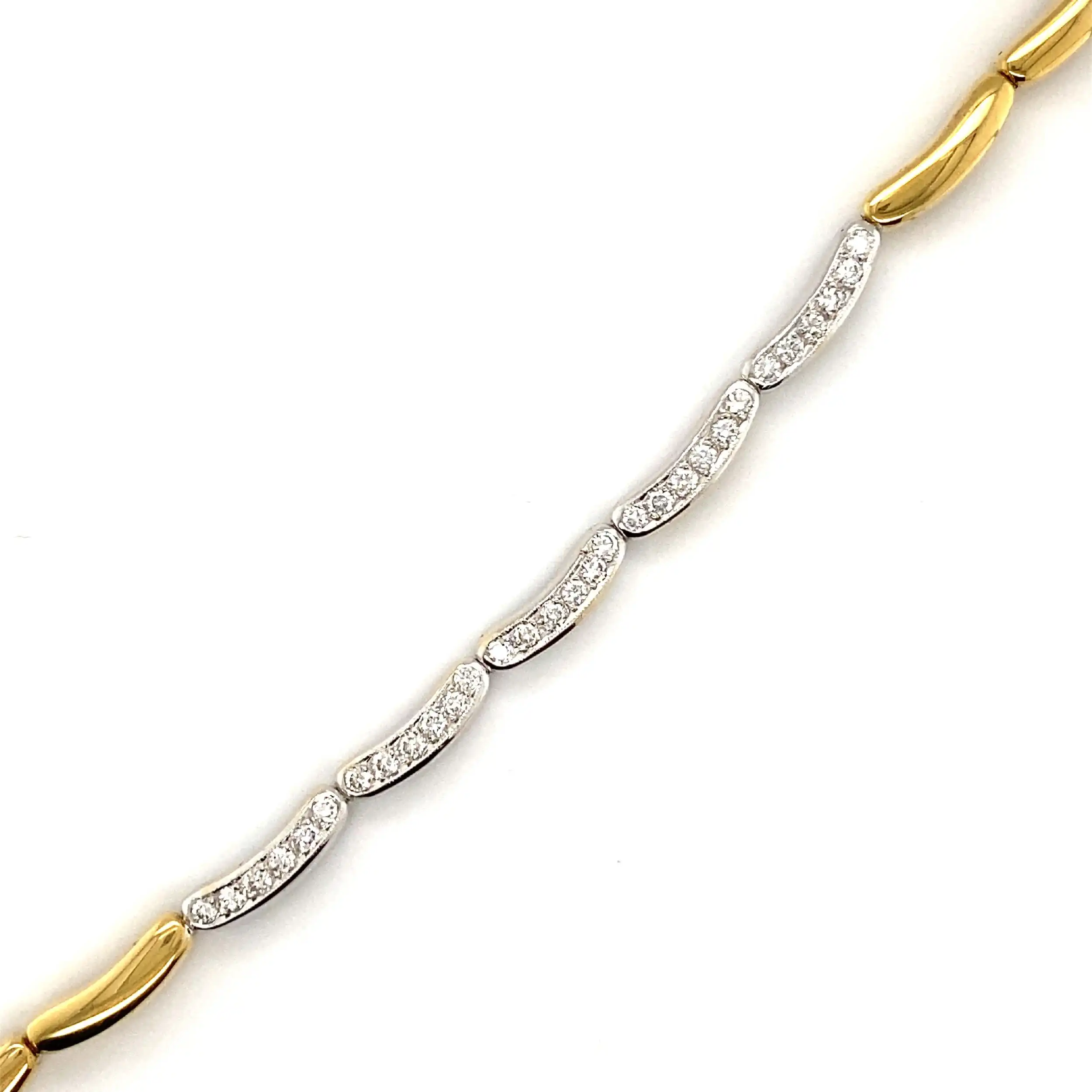 Armband Bicolor mit Brillanten Armband Bicolor mit Brillanten