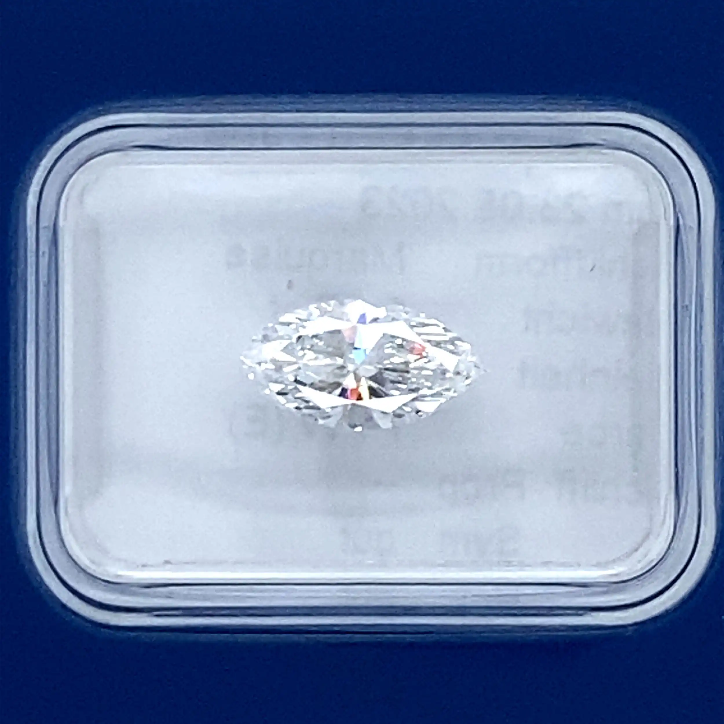 Diamant Marquiseschliff 0,871ct E/SI1 G/G, eingeschweißt mit Expertise von DPL Diamant Marquiseschliff 0,871ct E/SI1 G/G, eingeschweißt mit Expertise von DPL