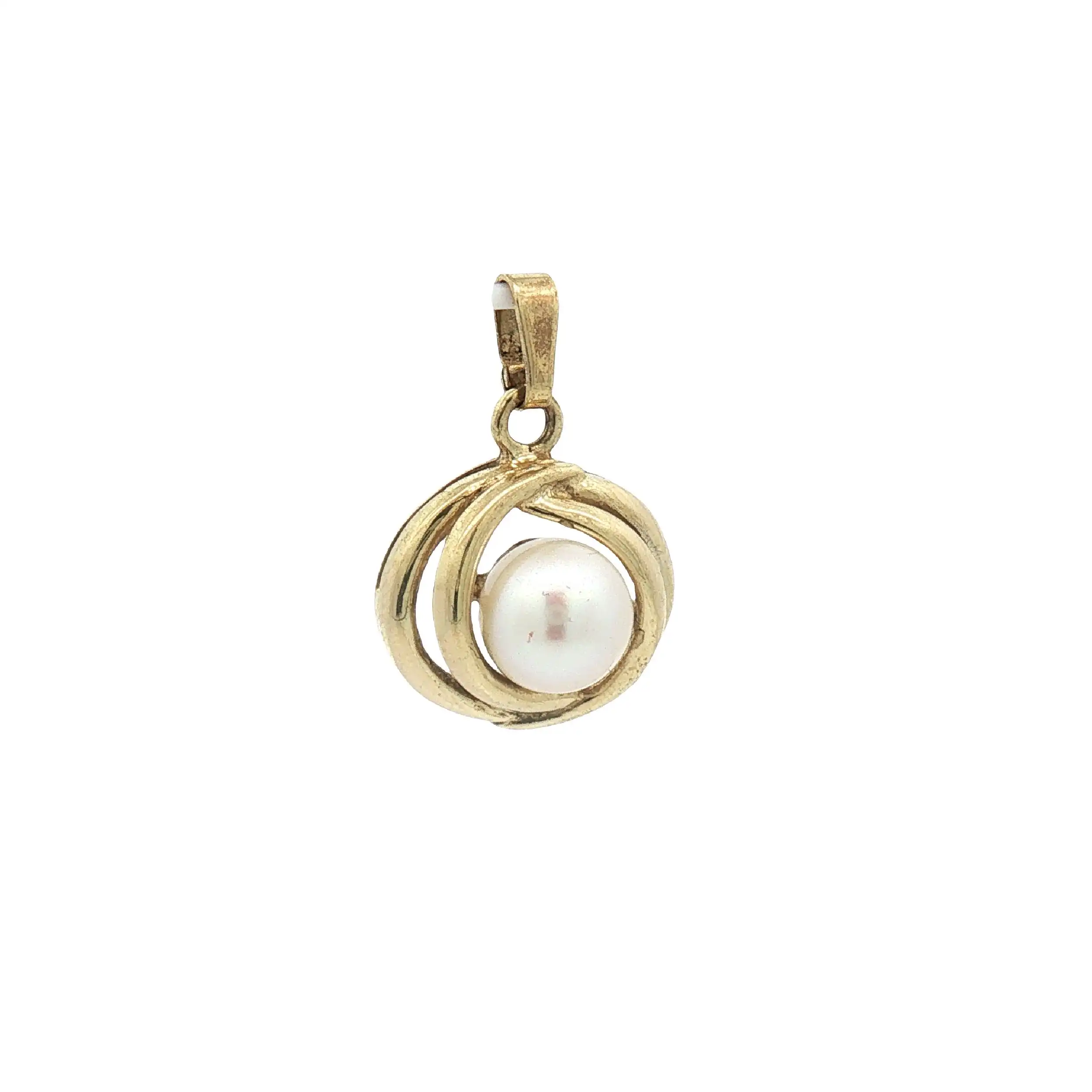 Anhänger Gelbgold mit Perle Anhänger Gelbgold mit Perle