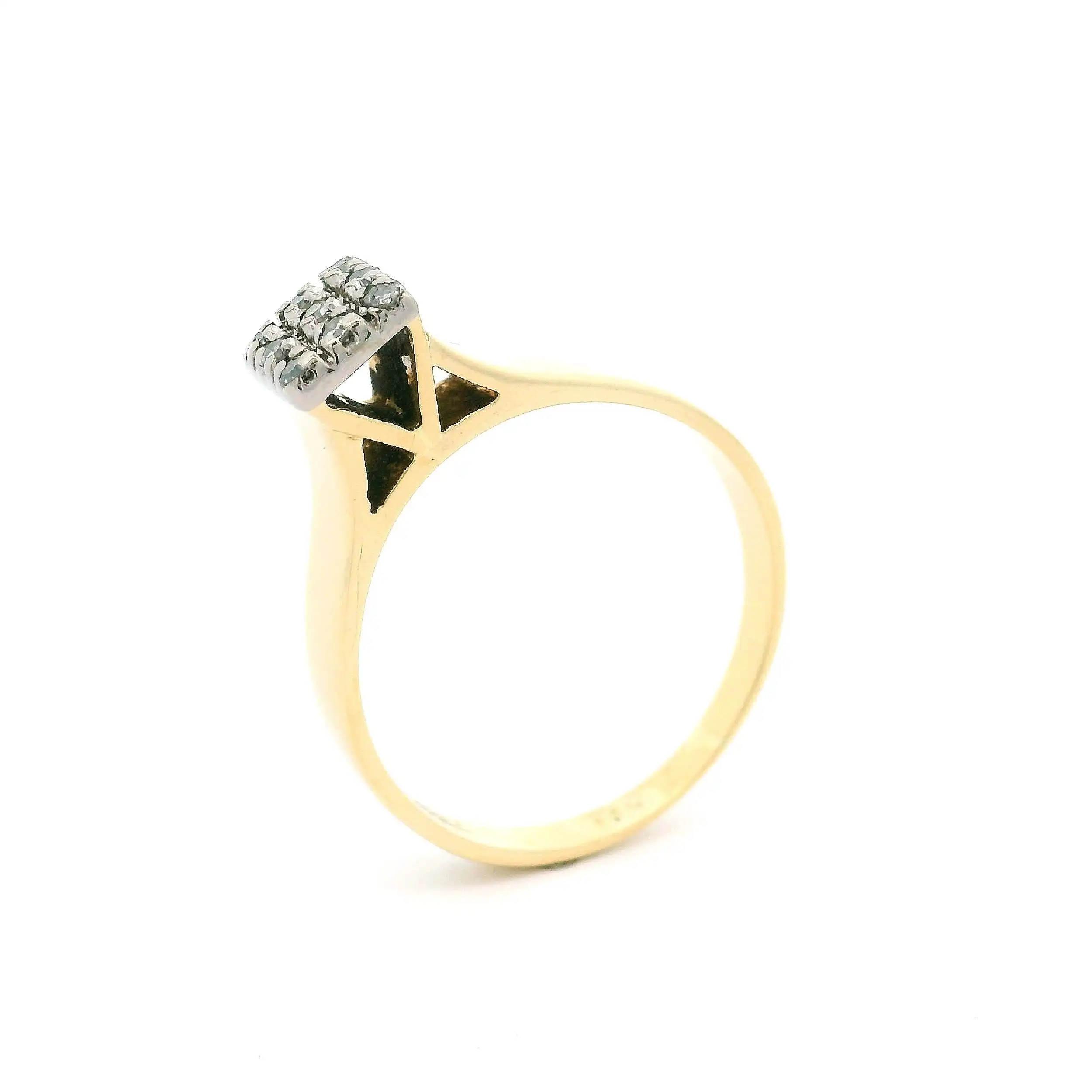 Ring Bicolor mit Diamanten Ring Bicolor mit Diamanten