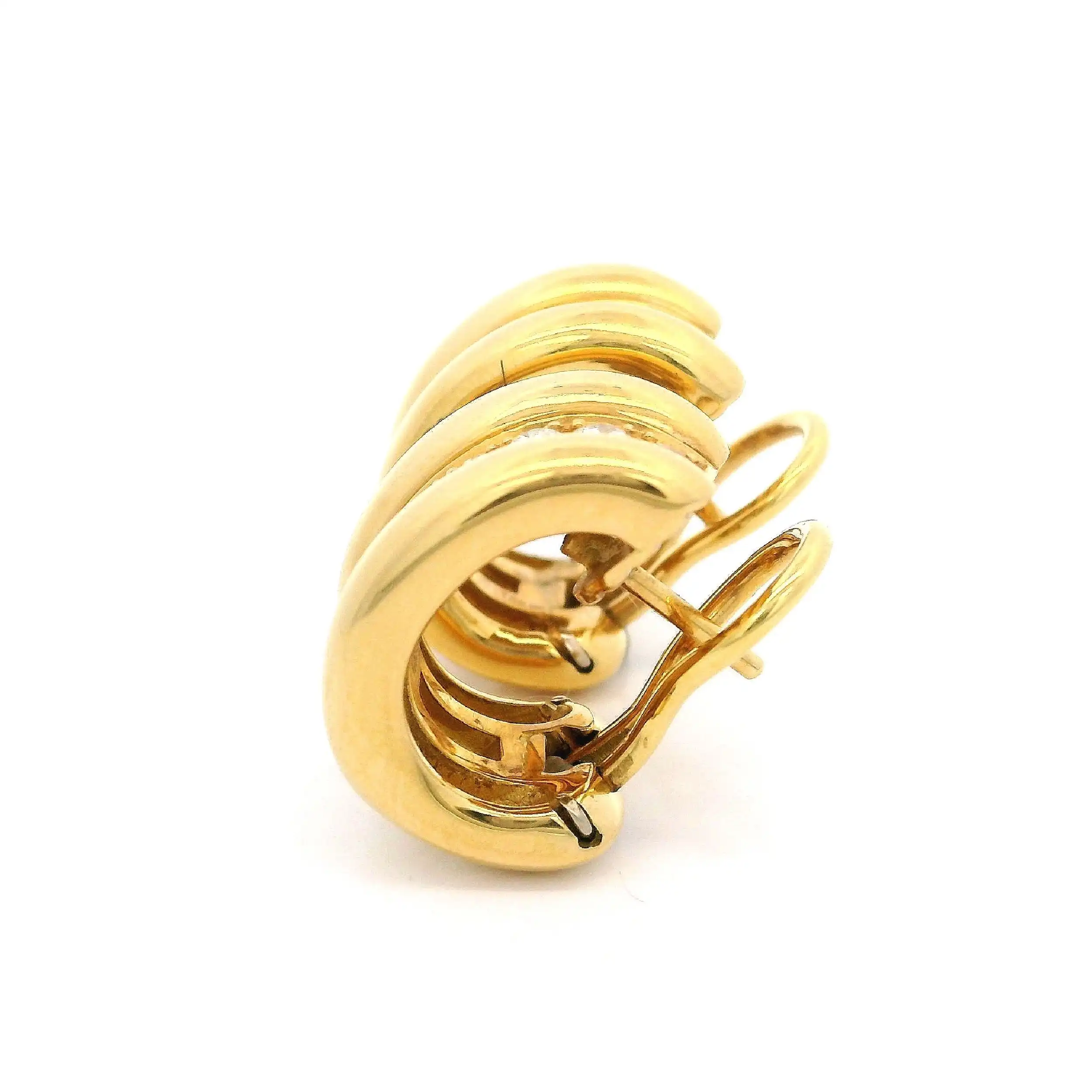 Paar Ohrstecker Gelbgold Chopard La Strada mit Brillanten mit Box und Papieren Paar Ohrstecker Gelbgold Chopard La Strada mit Brillanten mit Box und Papieren
