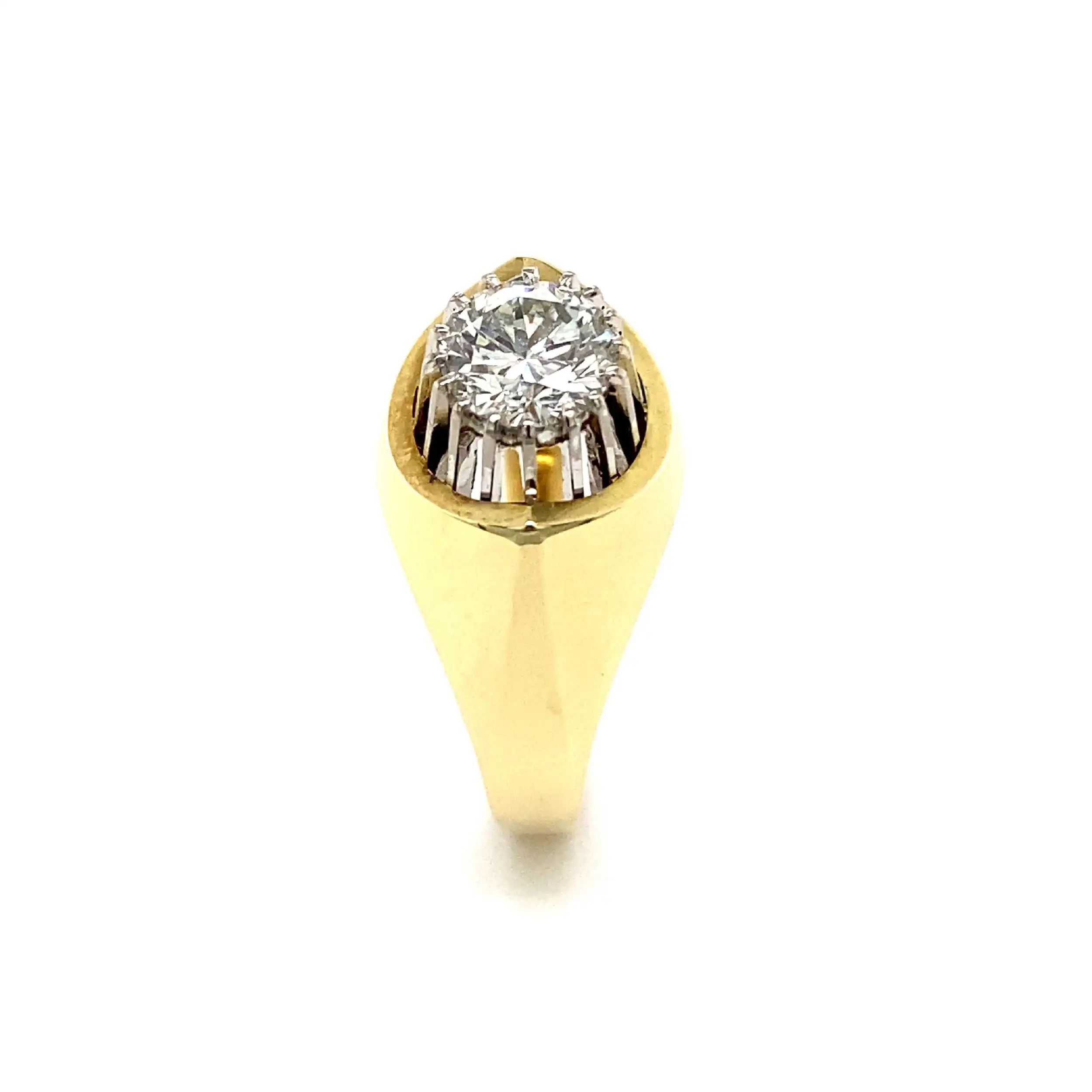 Ring Bicolor mit Brillant Ring Bicolor mit Brillant