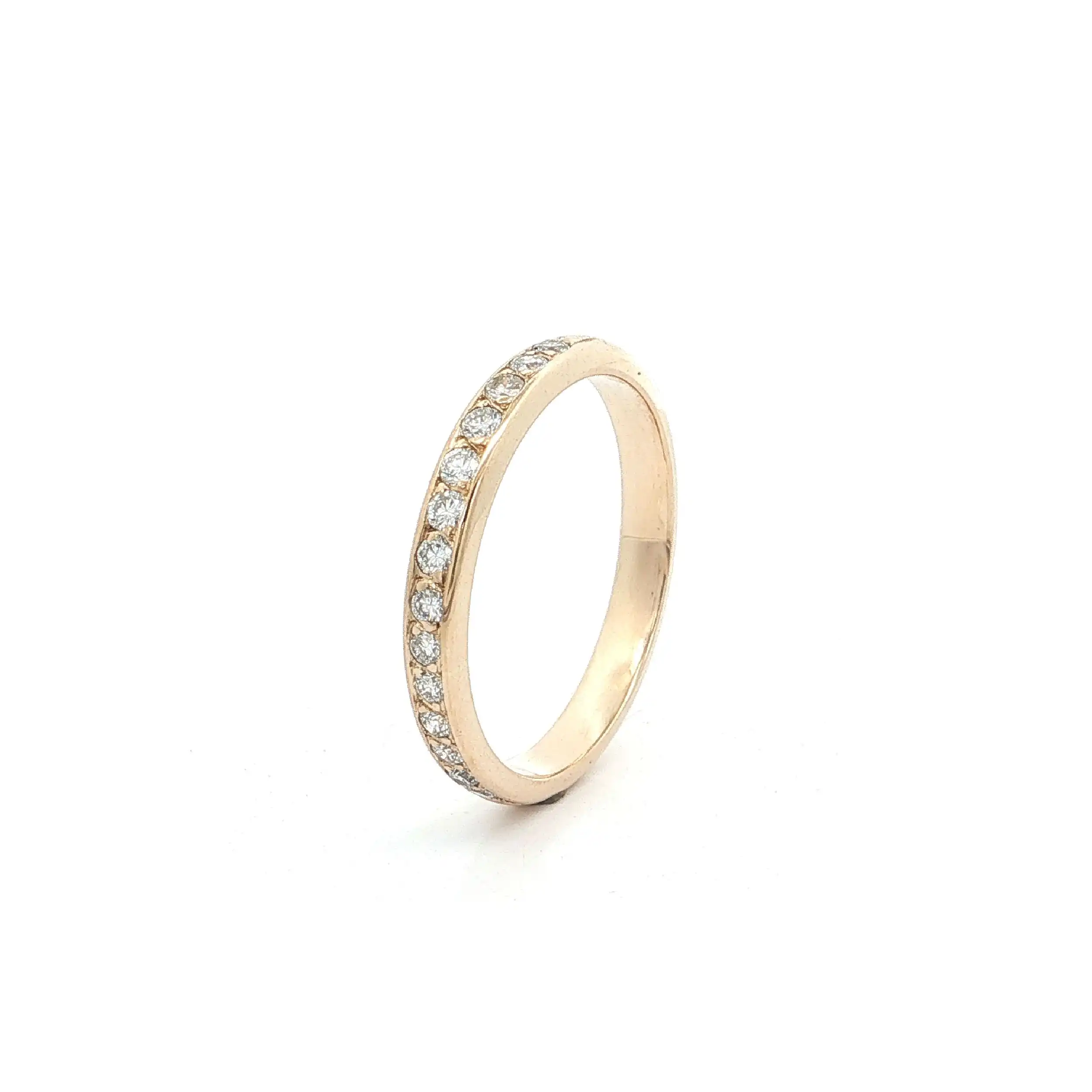 Halbmemoryring Gelbgold mit Brillanten Halbmemoryring Gelbgold mit Brillanten