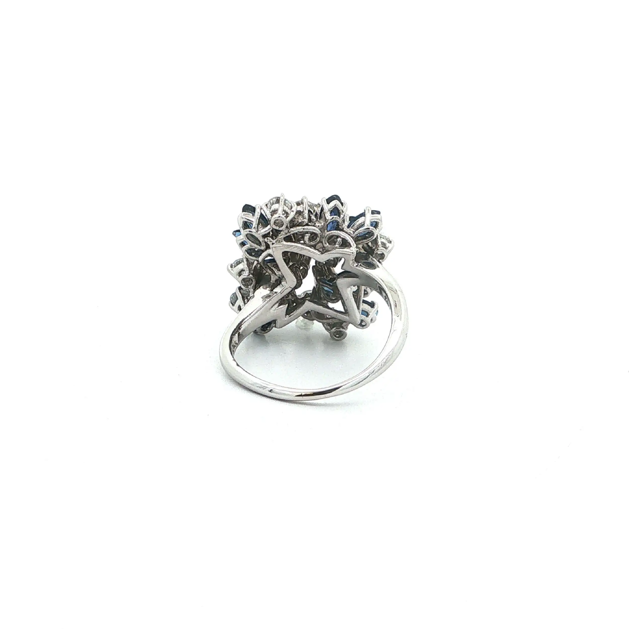 Ring Weißgold mit Saphiren & Brillanten
