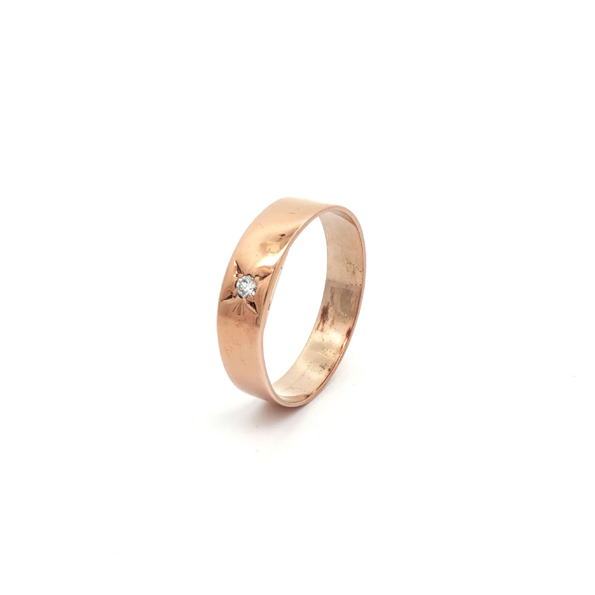 Ring Rotgold mit Brillanten