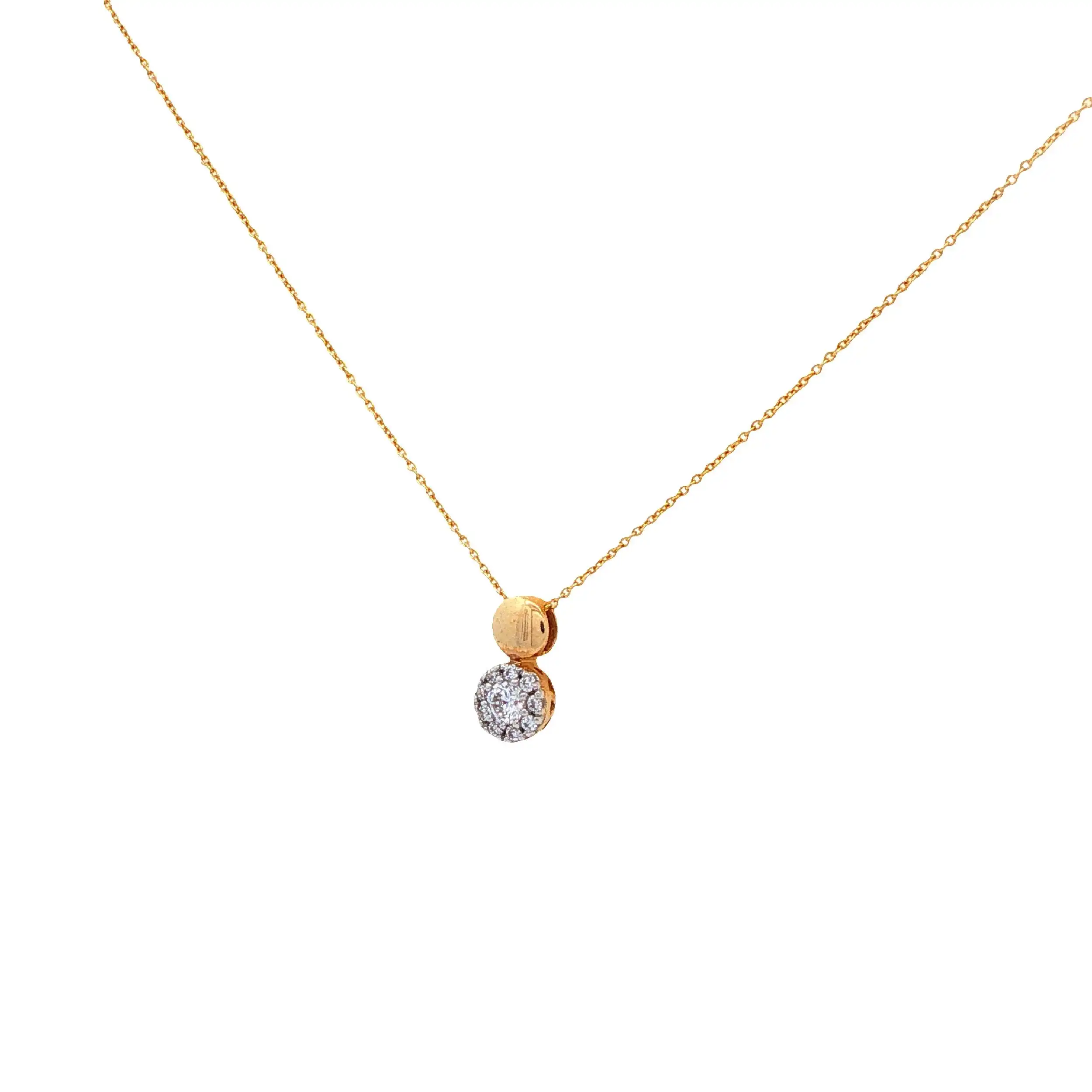 Ankercollier Gelbgold mit Zirkonia Ankercollier Gelbgold mit Zirkonia