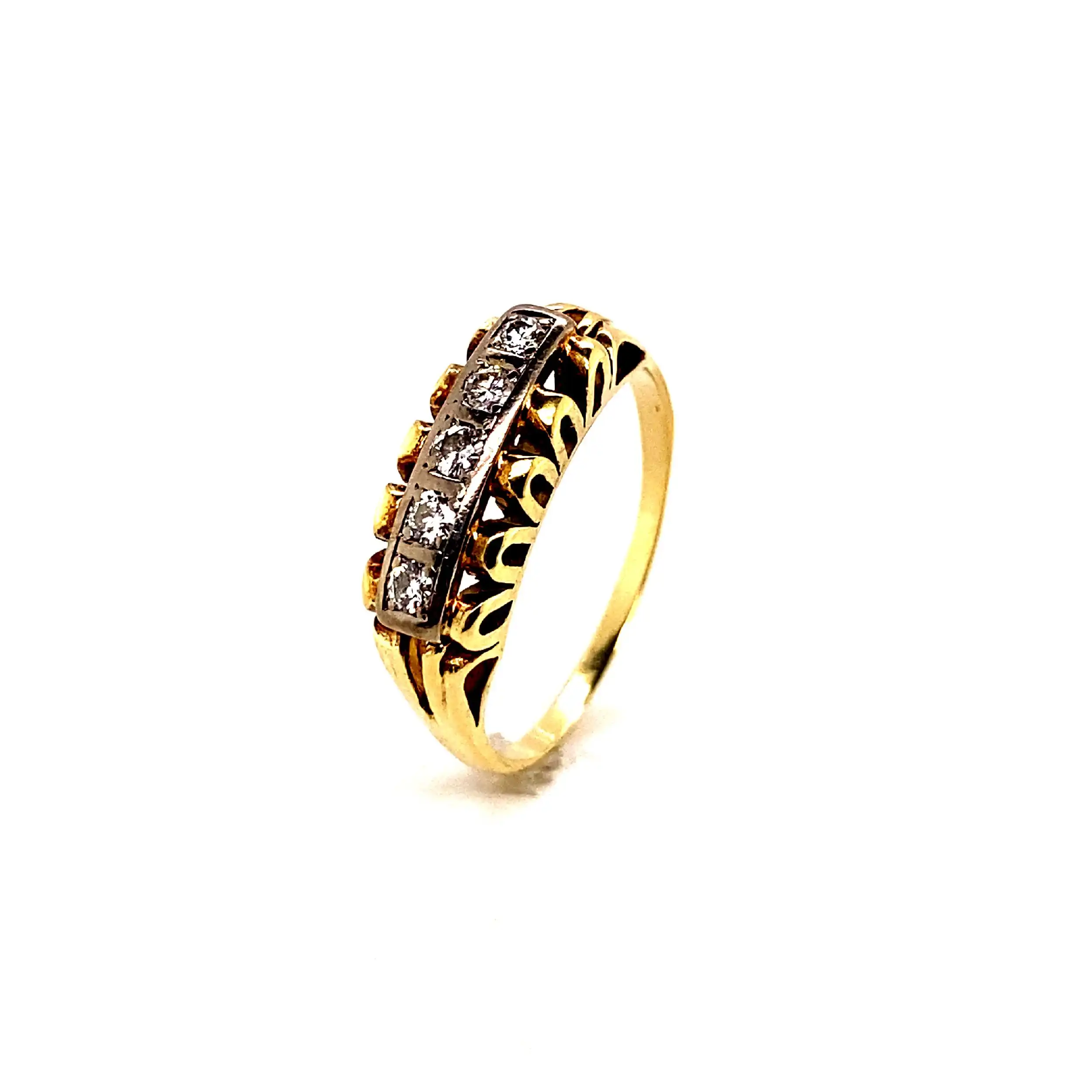 Ring Bicolor mit Brillanten