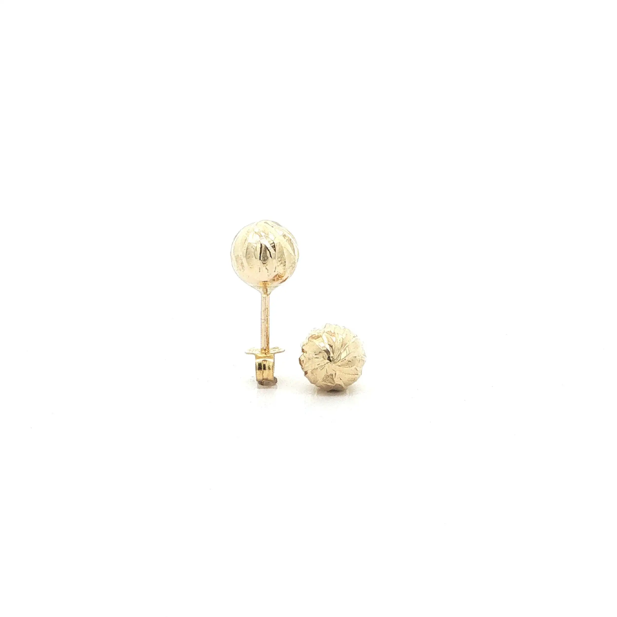 Ohrstecker Gelbgold mit Kugeln