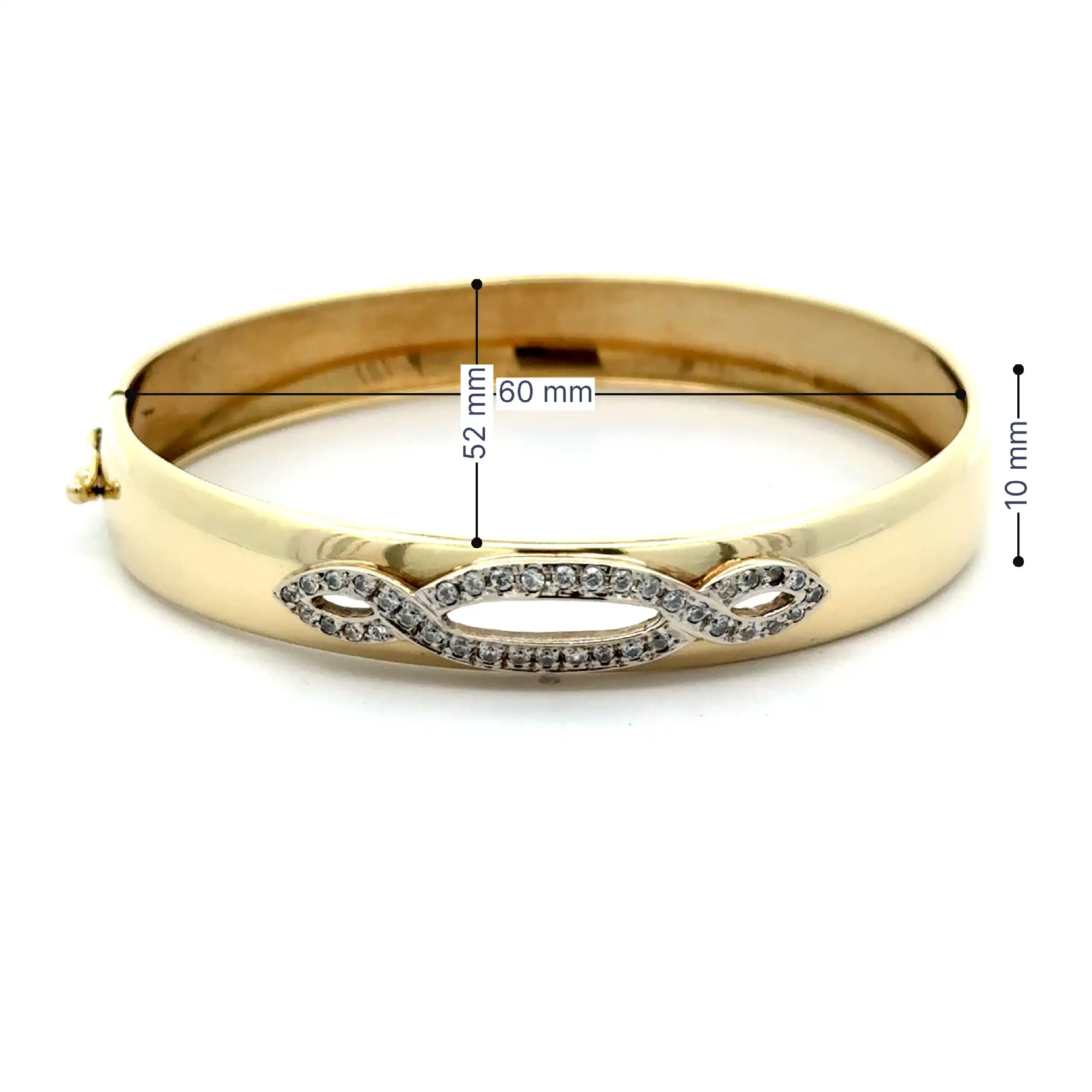 Armreif Gelbgold mit Zirkonia Armreif Gelbgold mit Zirkonia