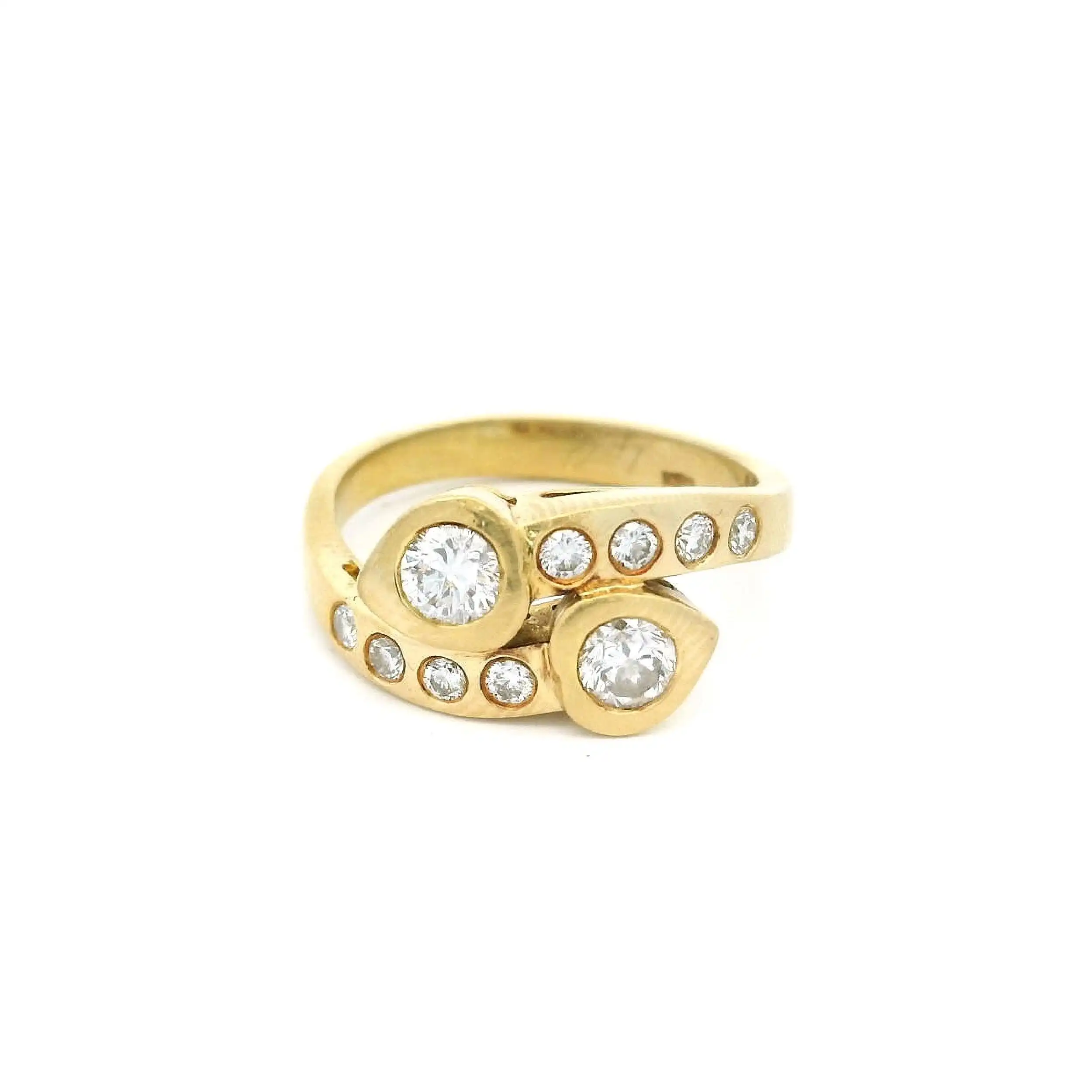 Ring Gelbgold mit Brillanten