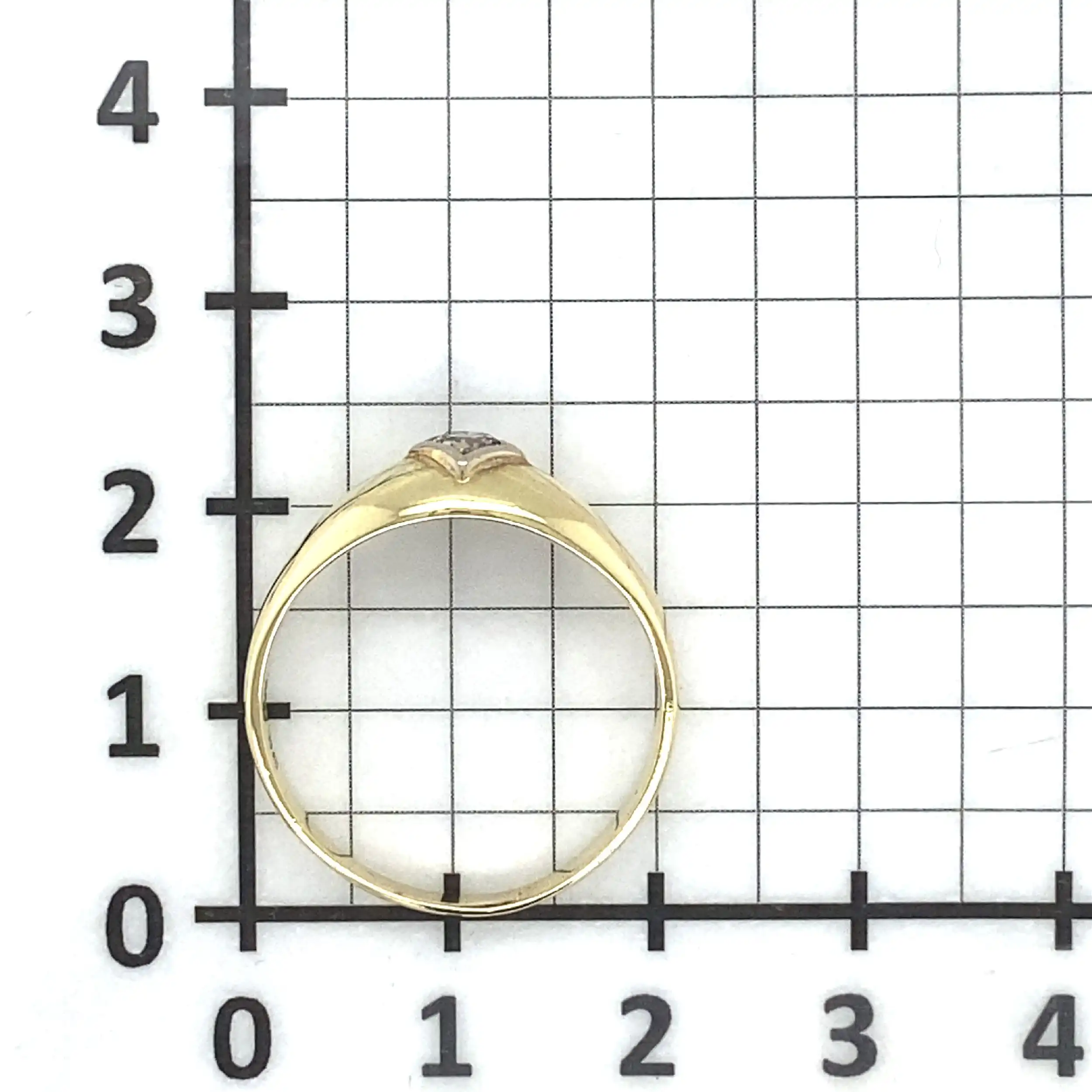 Ring Gelbgold mit Brillant Ring Gelbgold mit Brillant