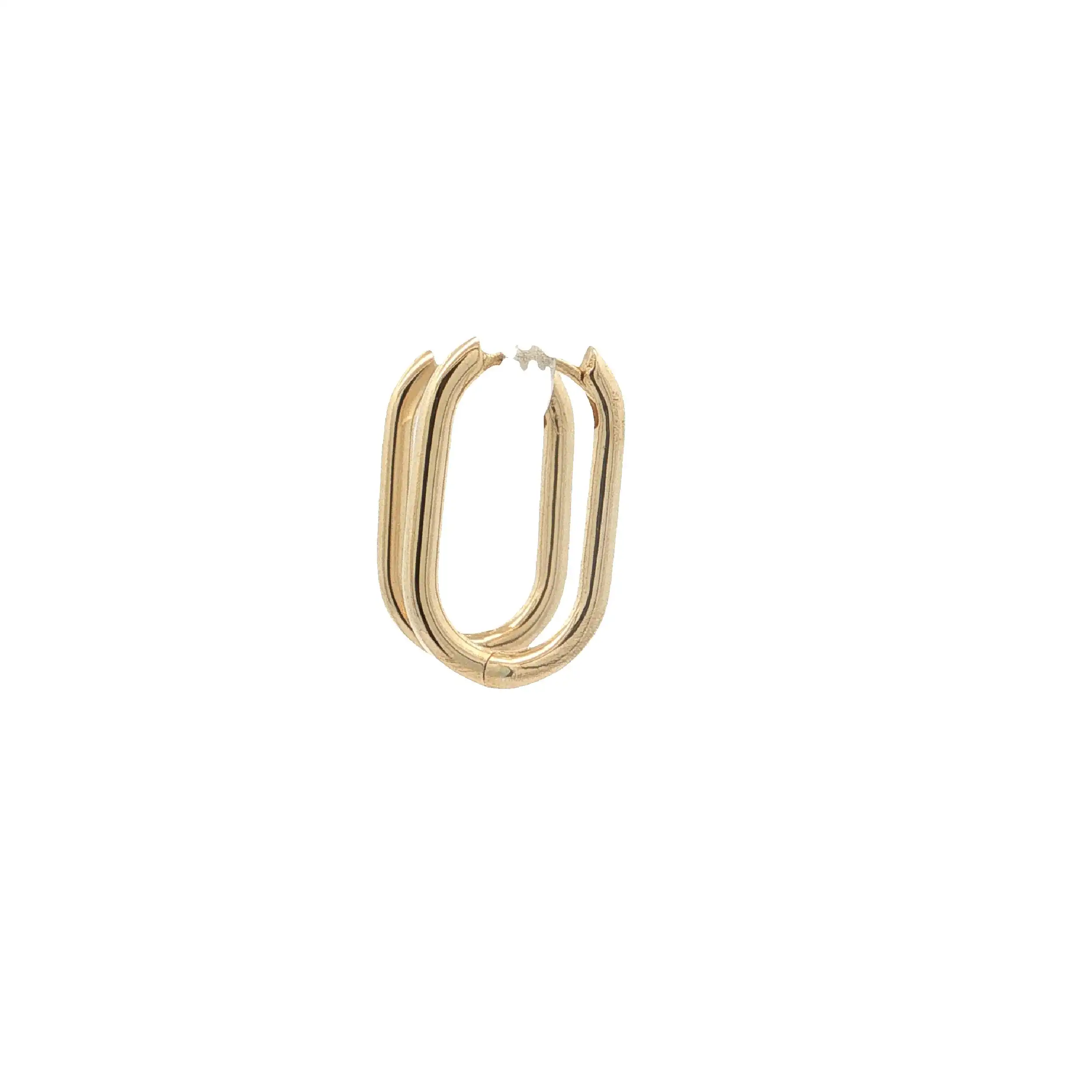 Creolen Gelbgold Oval
