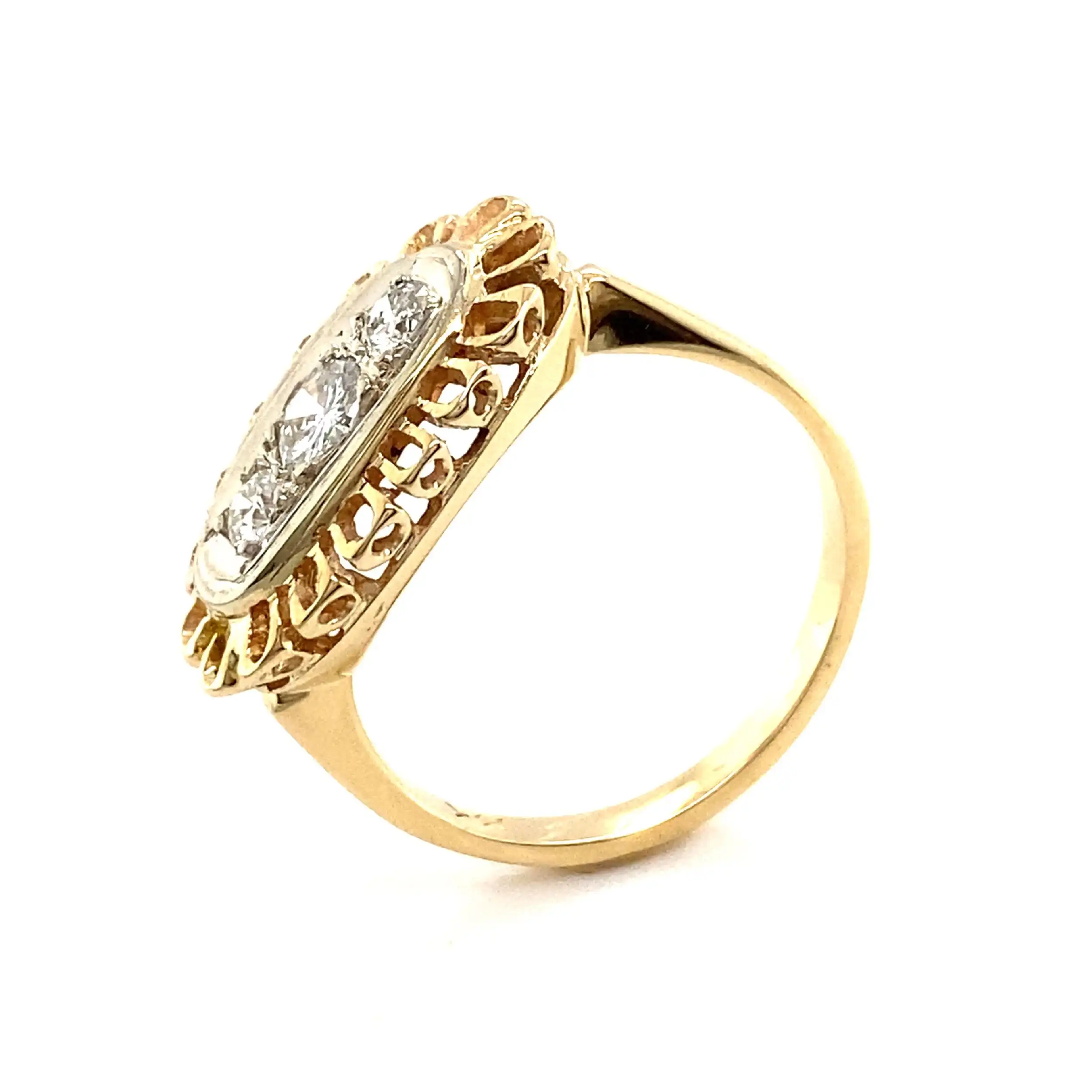 Ring Bicolor mit Brillanten Ring Bicolor mit Brillanten