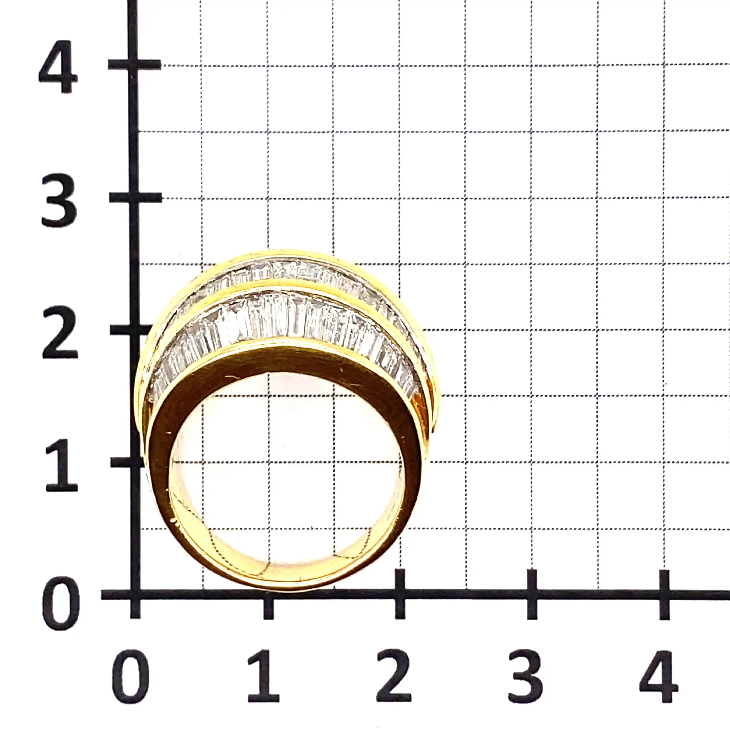 Ring Gelbgold mit Baguette Diamanten