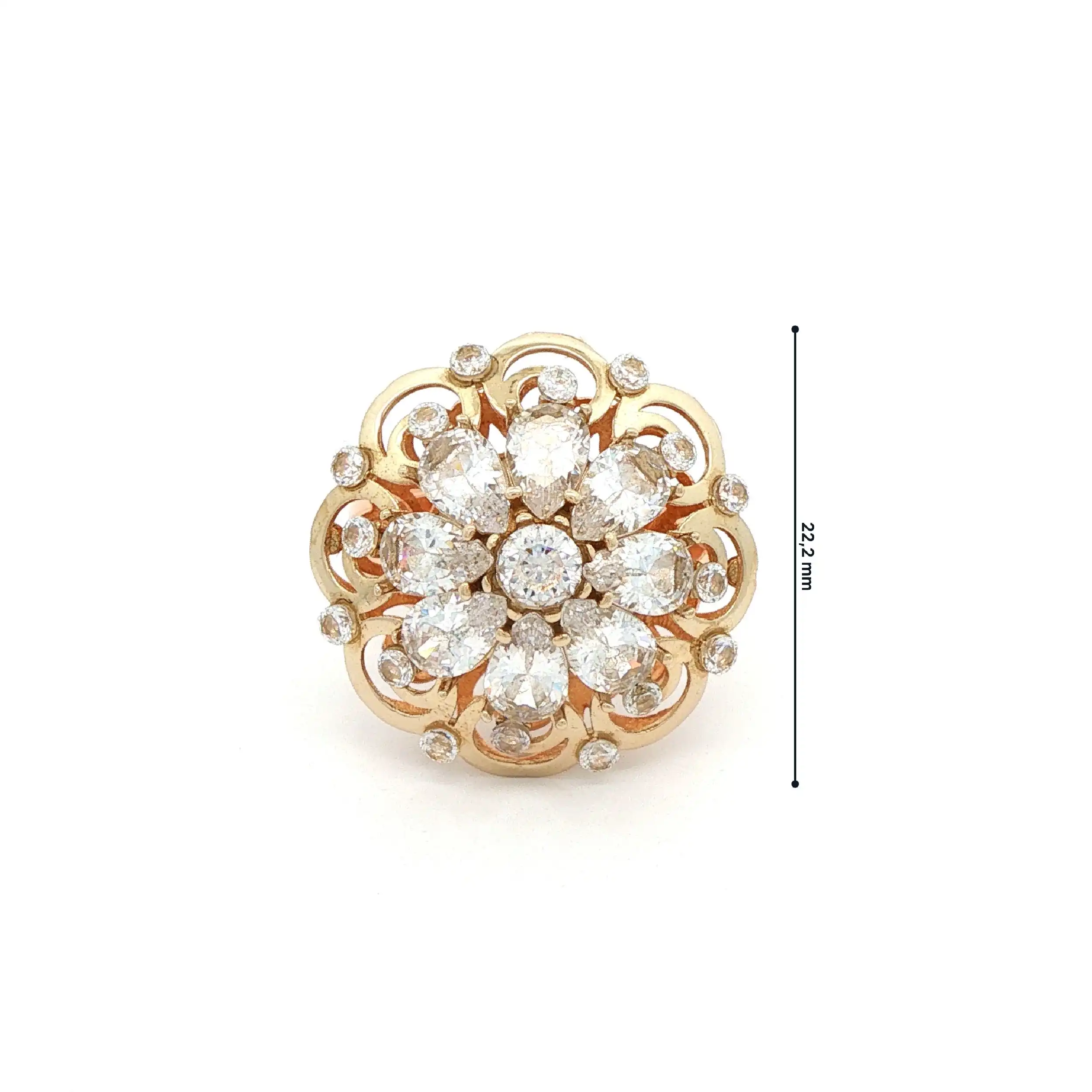 Ring Rotgold mit Zirkonia Ring Rotgold mit Zirkonia
