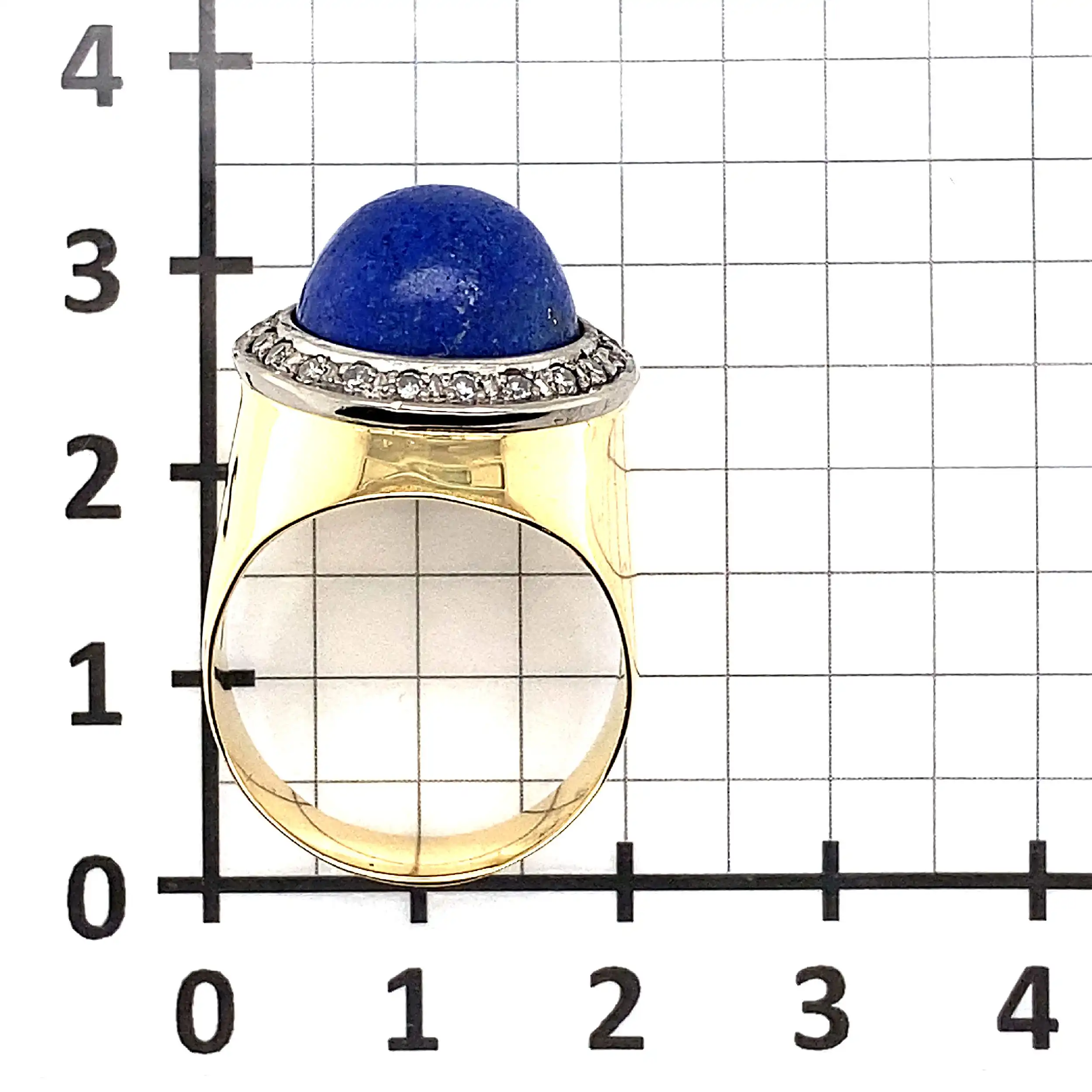 Ring Bicolor mit Lapislazuli und Diamanten Ring Bicolor mit Lapislazuli und Diamanten
