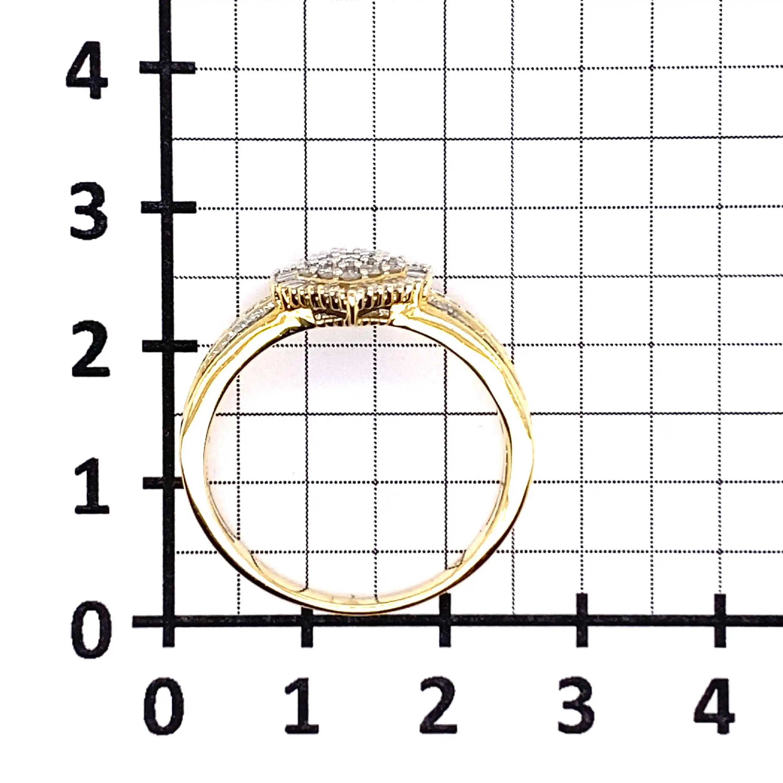 Ring Gelbgold mit Brillanten & Baguette Diamanten Ring Gelbgold mit Brillanten & Baguette Diamanten