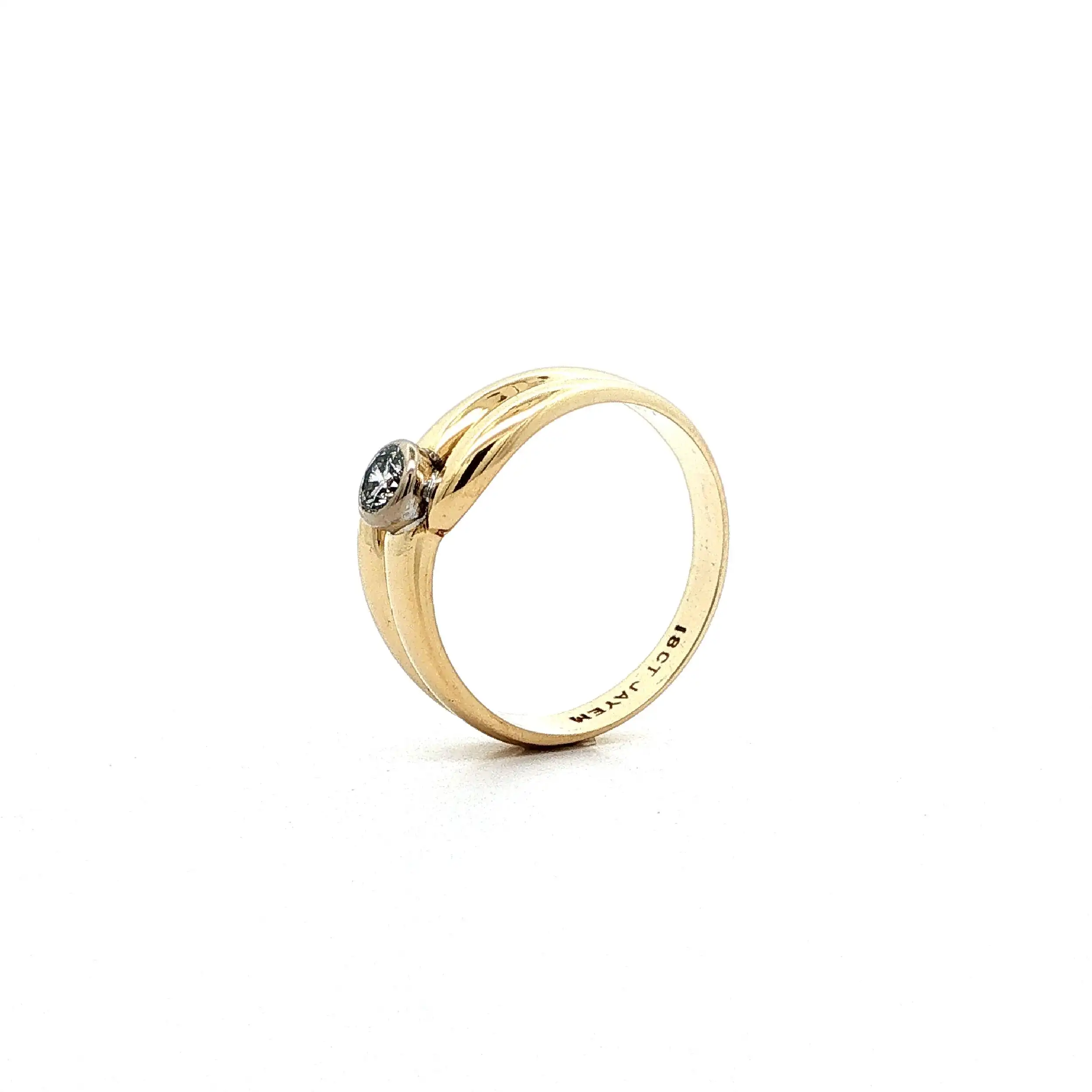 Ring Gelbgold mit Brillant