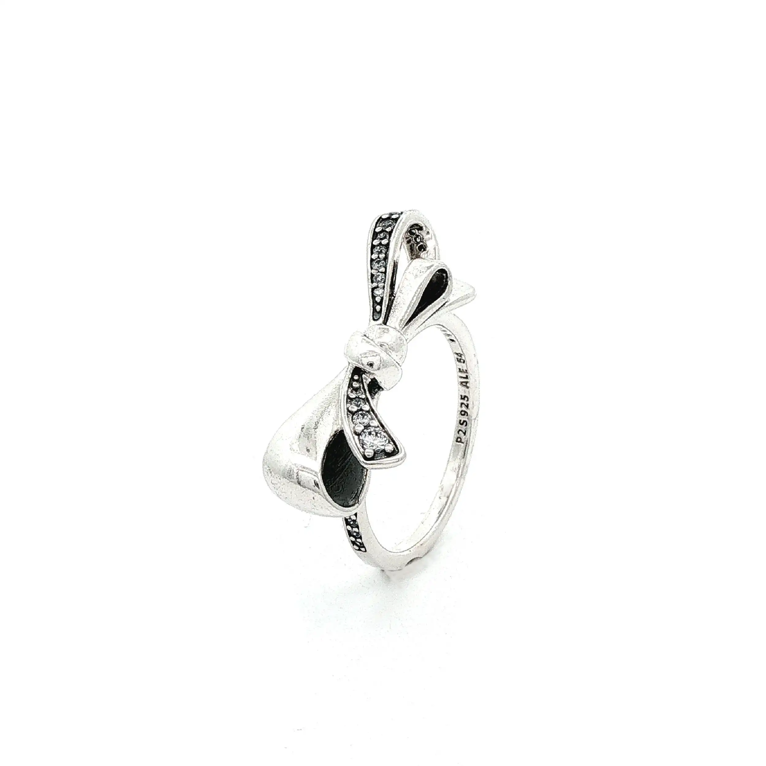 Ring Silber mit Schleife und Zirkonia von Pandora