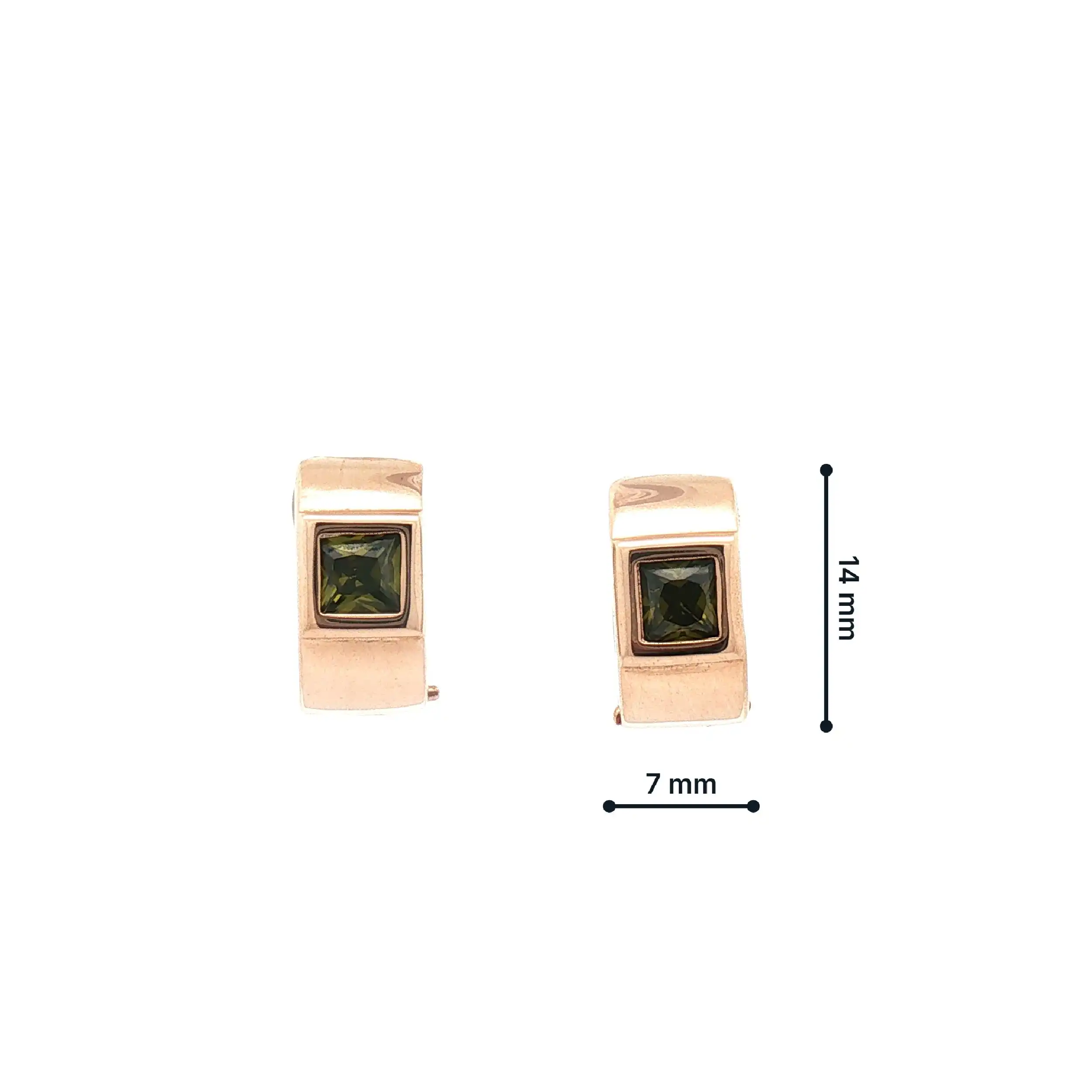 Creolen Bicolor mit Peridot