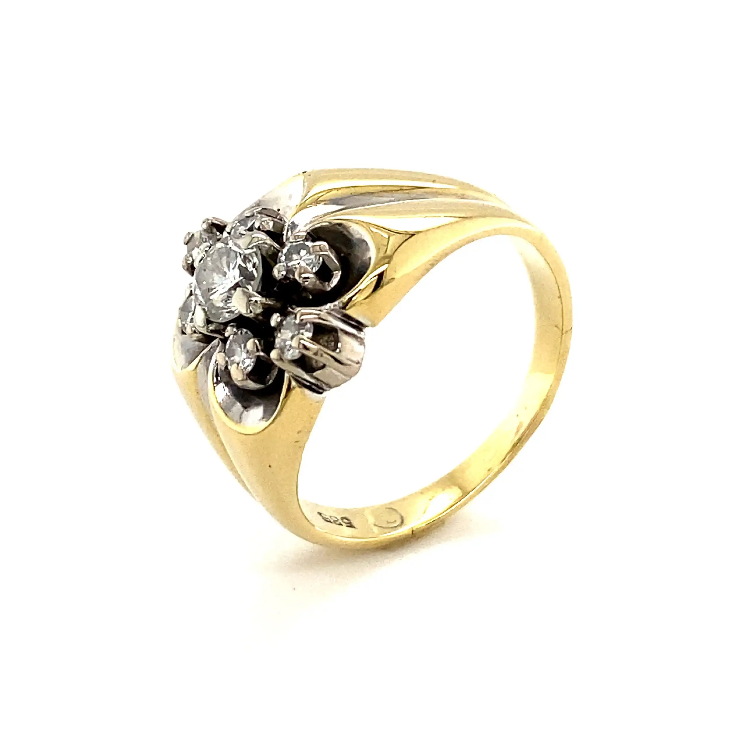 Ring Bicolor mit Brillanten