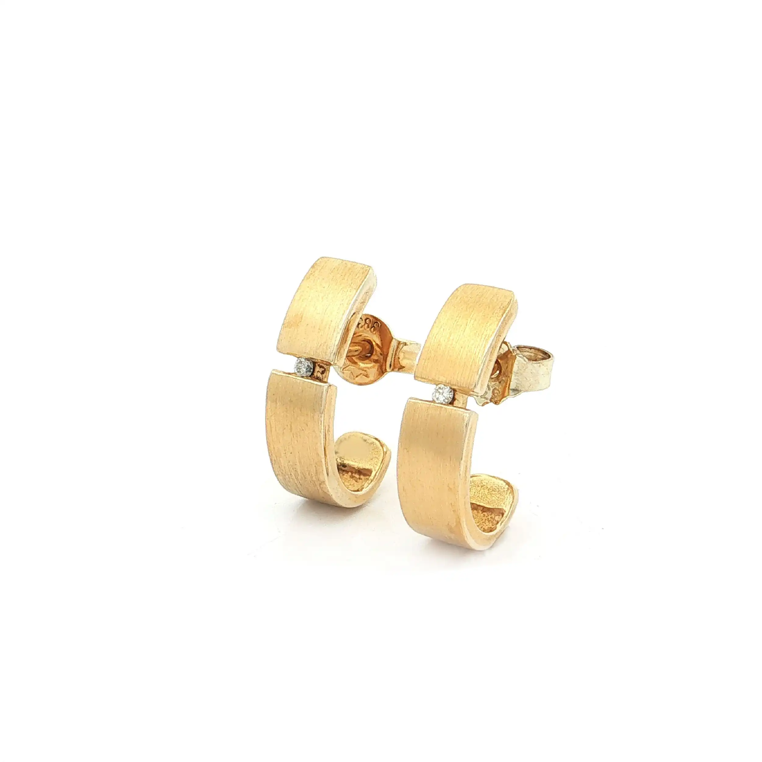Ohrstecker Gelbgold mit Brillant Ohrstecker Gelbgold mit Brillant