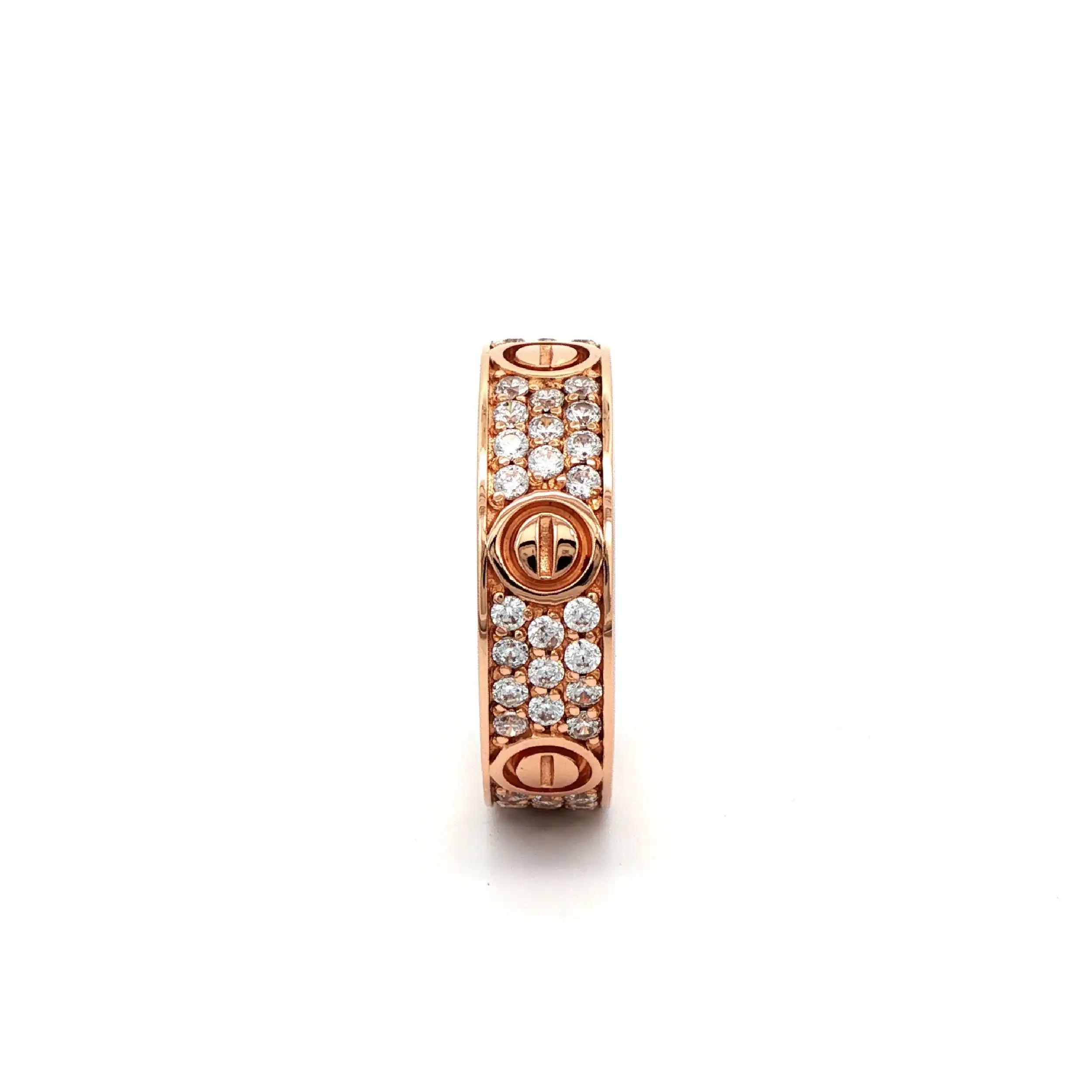 Ring Rotgold mit Zirkonia Ring Rotgold mit Zirkonia
