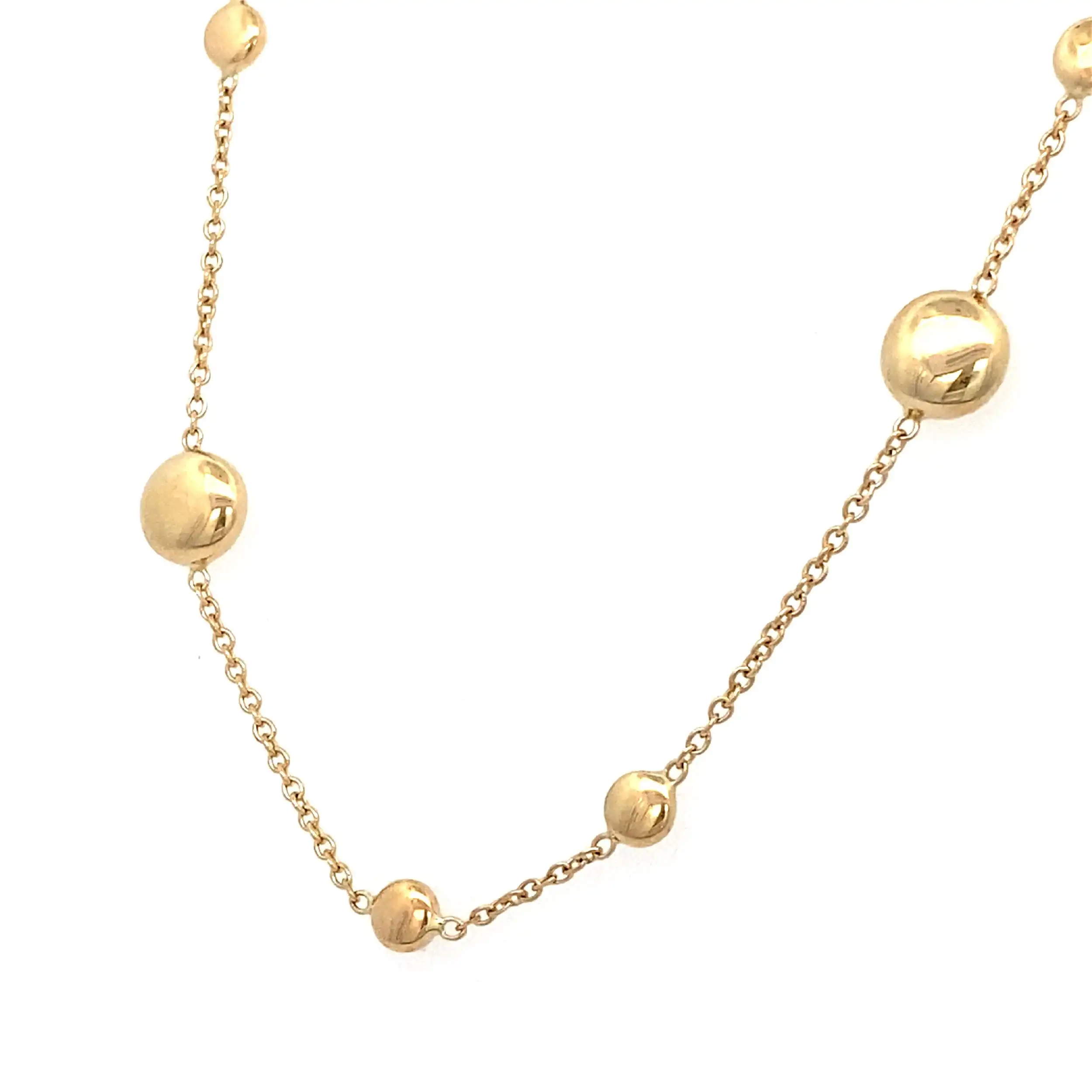 Ankerkette mit Linsen Gelbgold Ankerkette mit Linsen Gelbgold