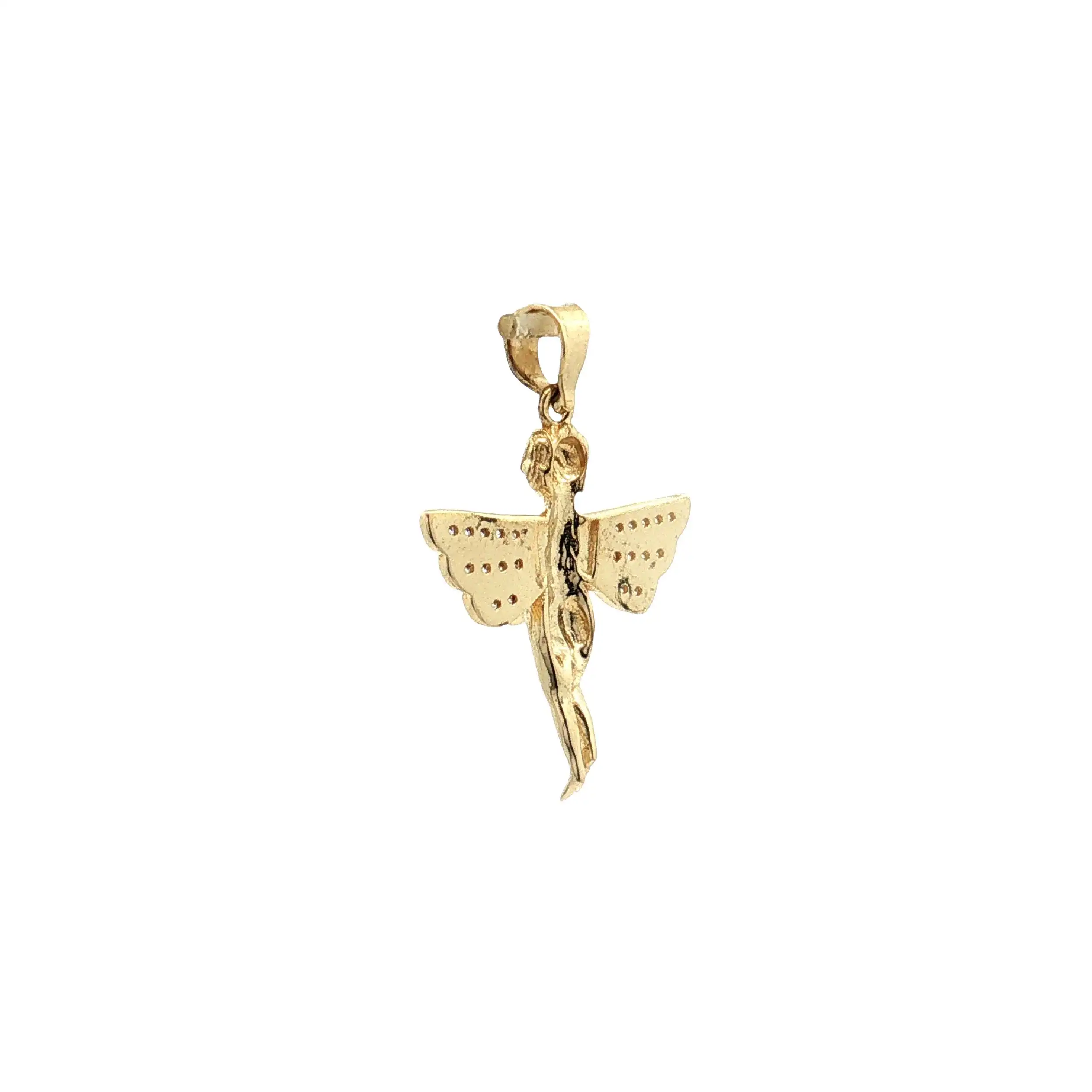 Anhänger Gelbgold Engel mit Zirkonia Anhänger Gelbgold Engel mit Zirkonia