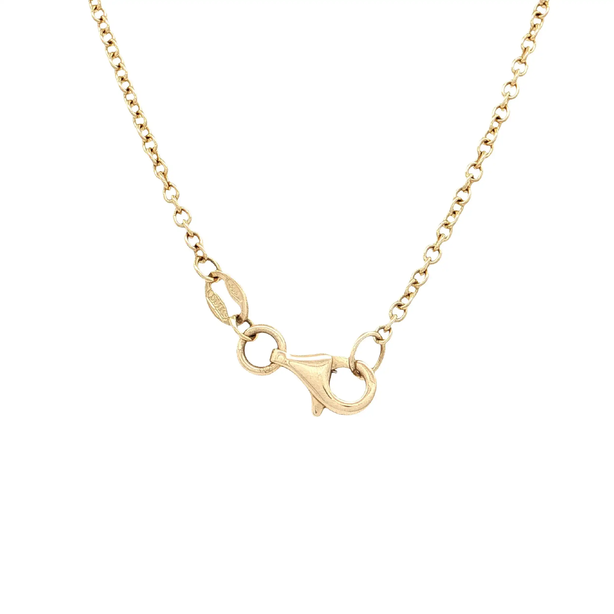 Ankercollier Gelbgold mit Blumenelementen