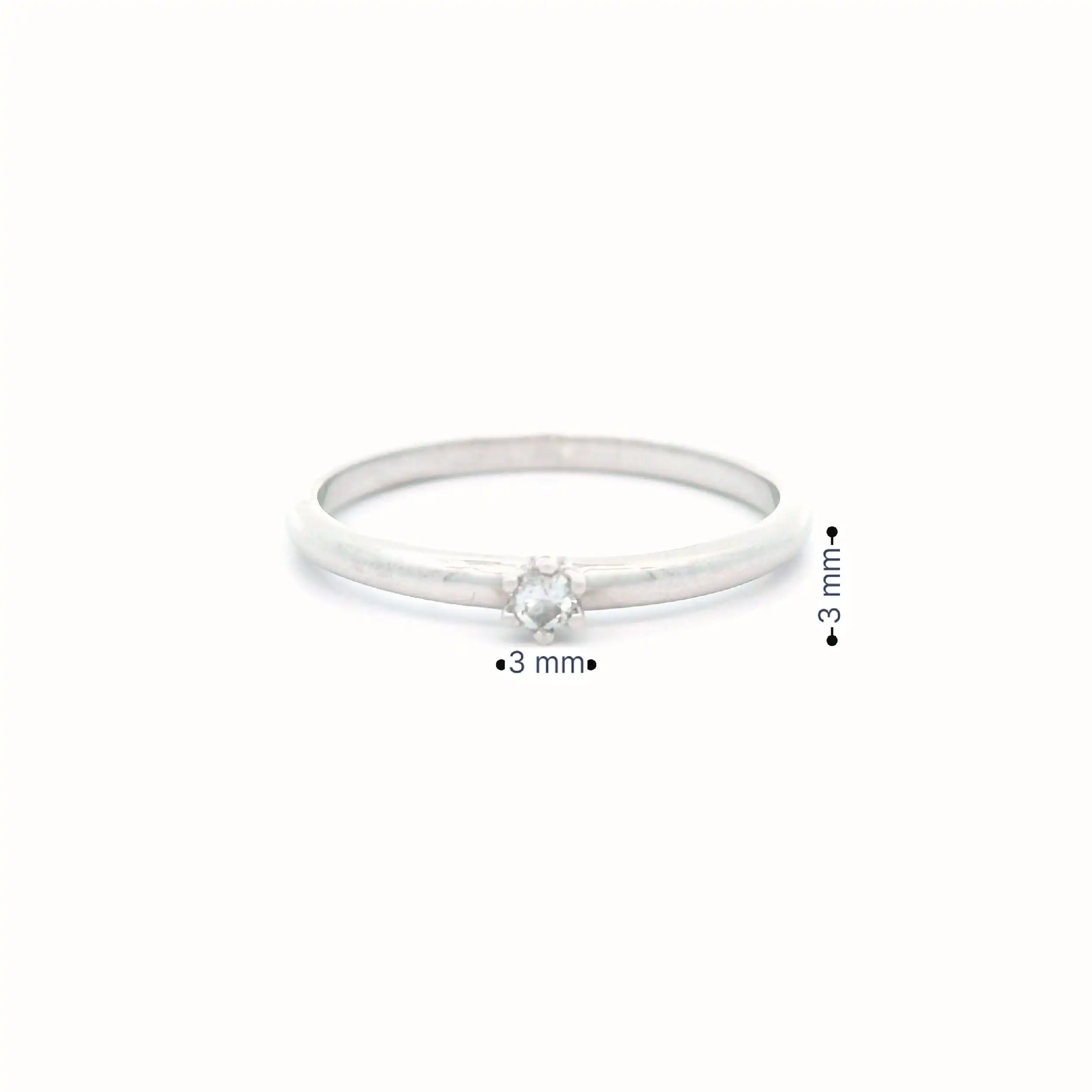 Ring Weißgold mit Brillant Solitär Ring Weißgold mit Brillant Solitär