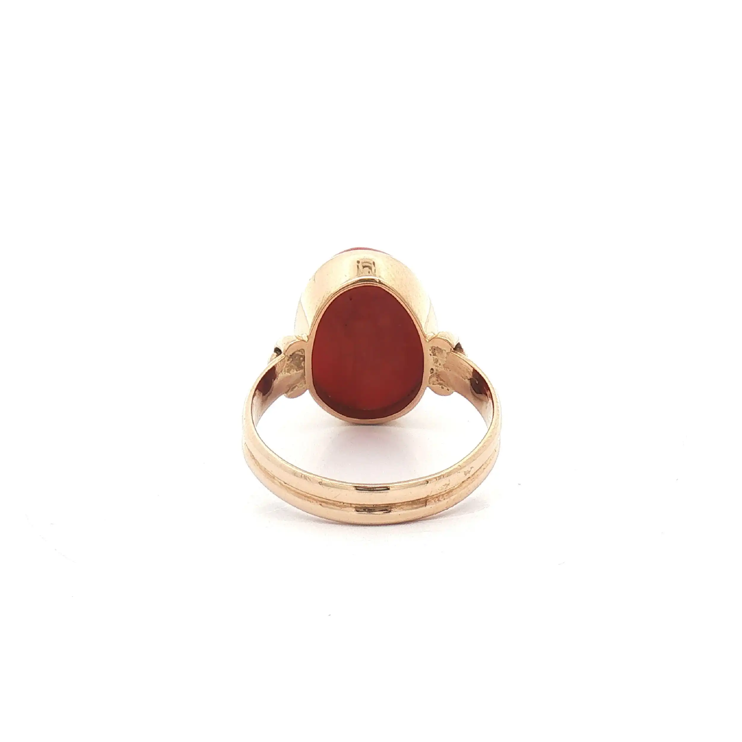 Ring Gelbgold mit Karneol Cabochon Ring Gelbgold mit Karneol Cabochon