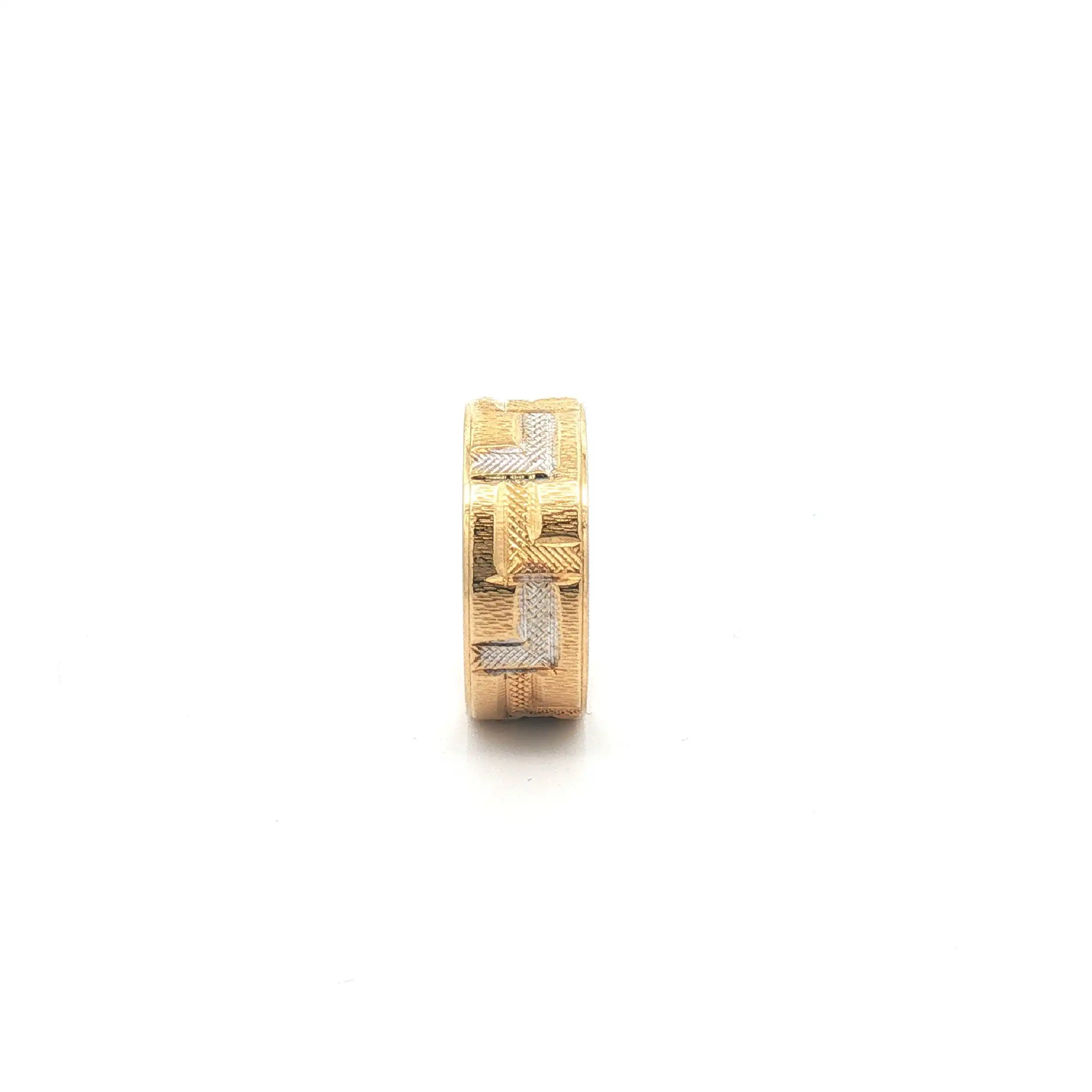 Ring Bicolor gemustert